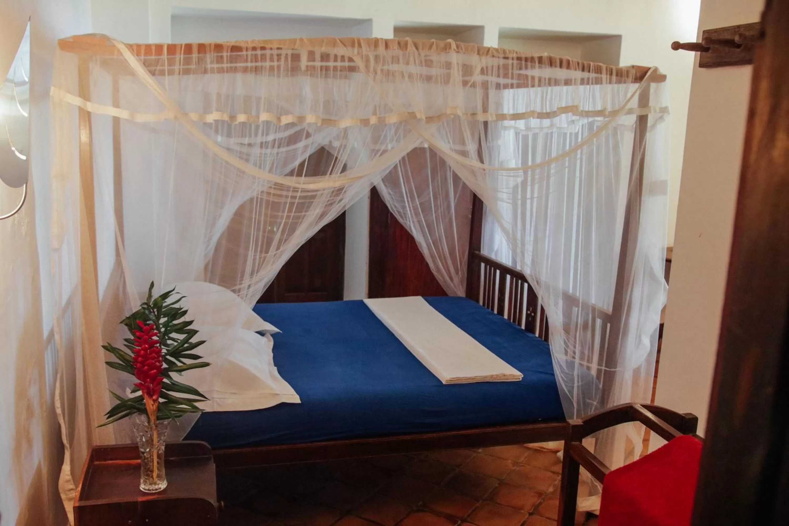 Bed in Galawatta Beach Resort
