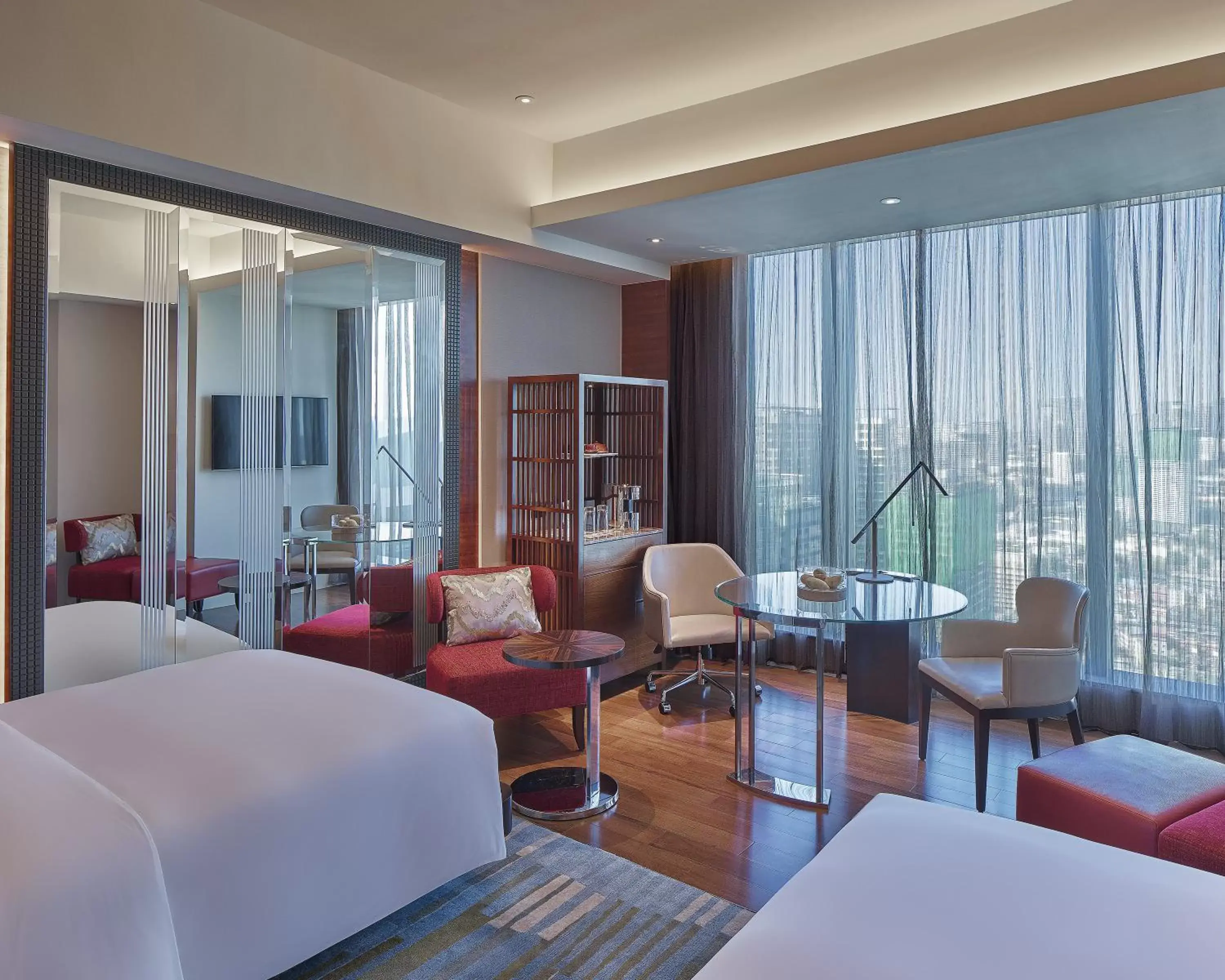 Deluxe Double Room with Two Double Beds - Club Access in Grand Hyatt Manila Deluxe Double Room with Two Double Beds - Club Access in Grand Hyatt Manila