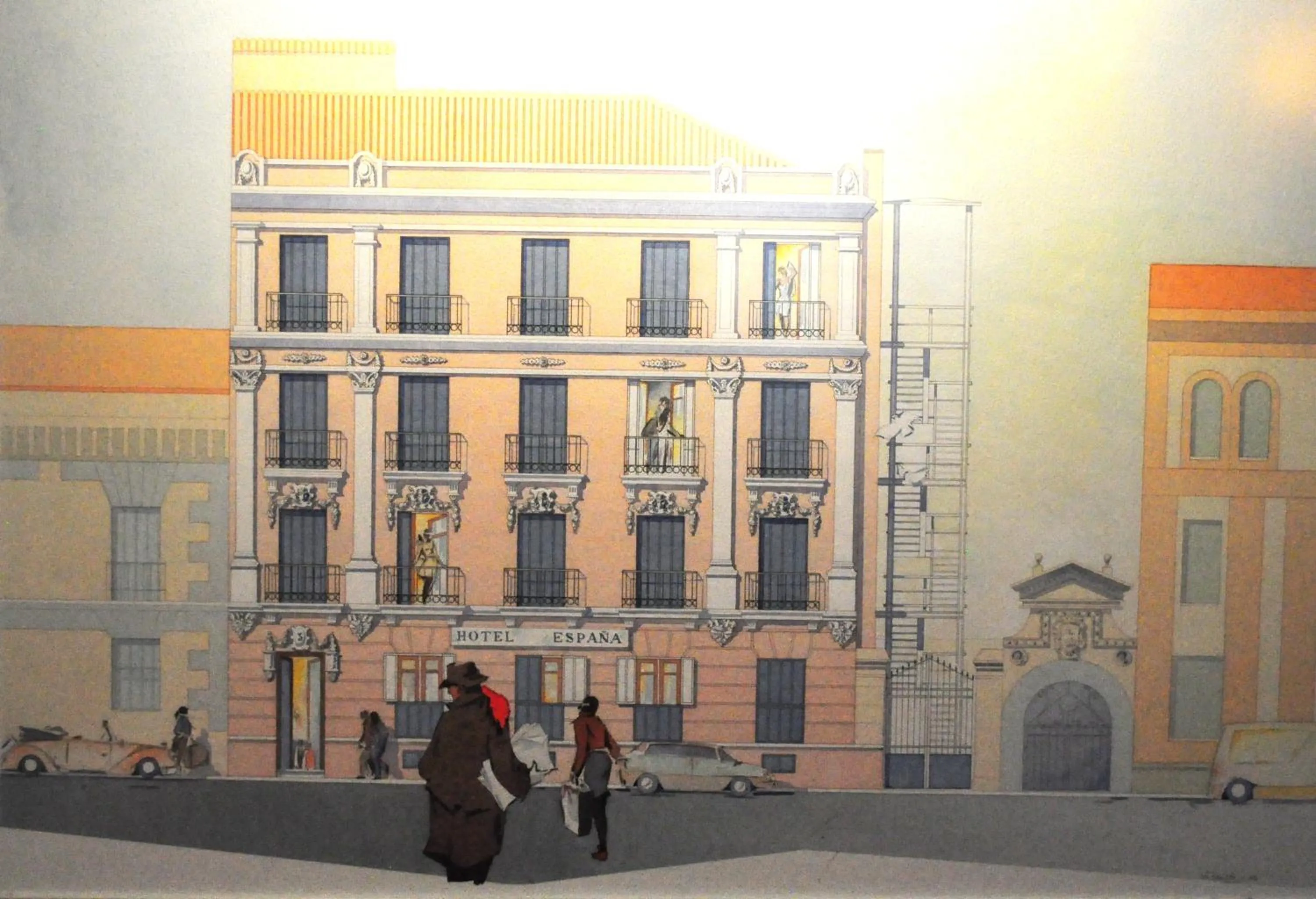 Decorative detail in Hotel España