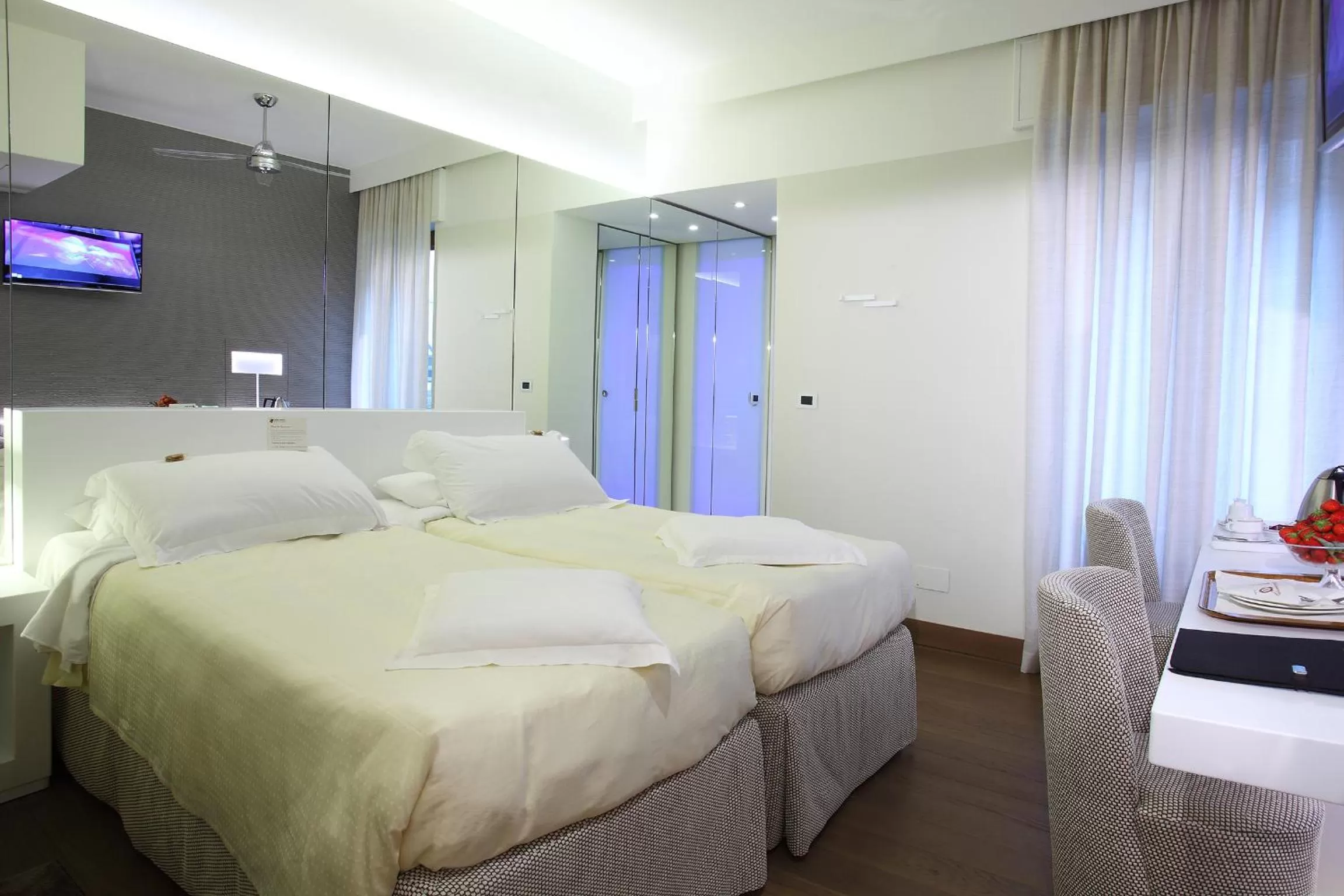 Decorative detail, Bed in Hotel Berna