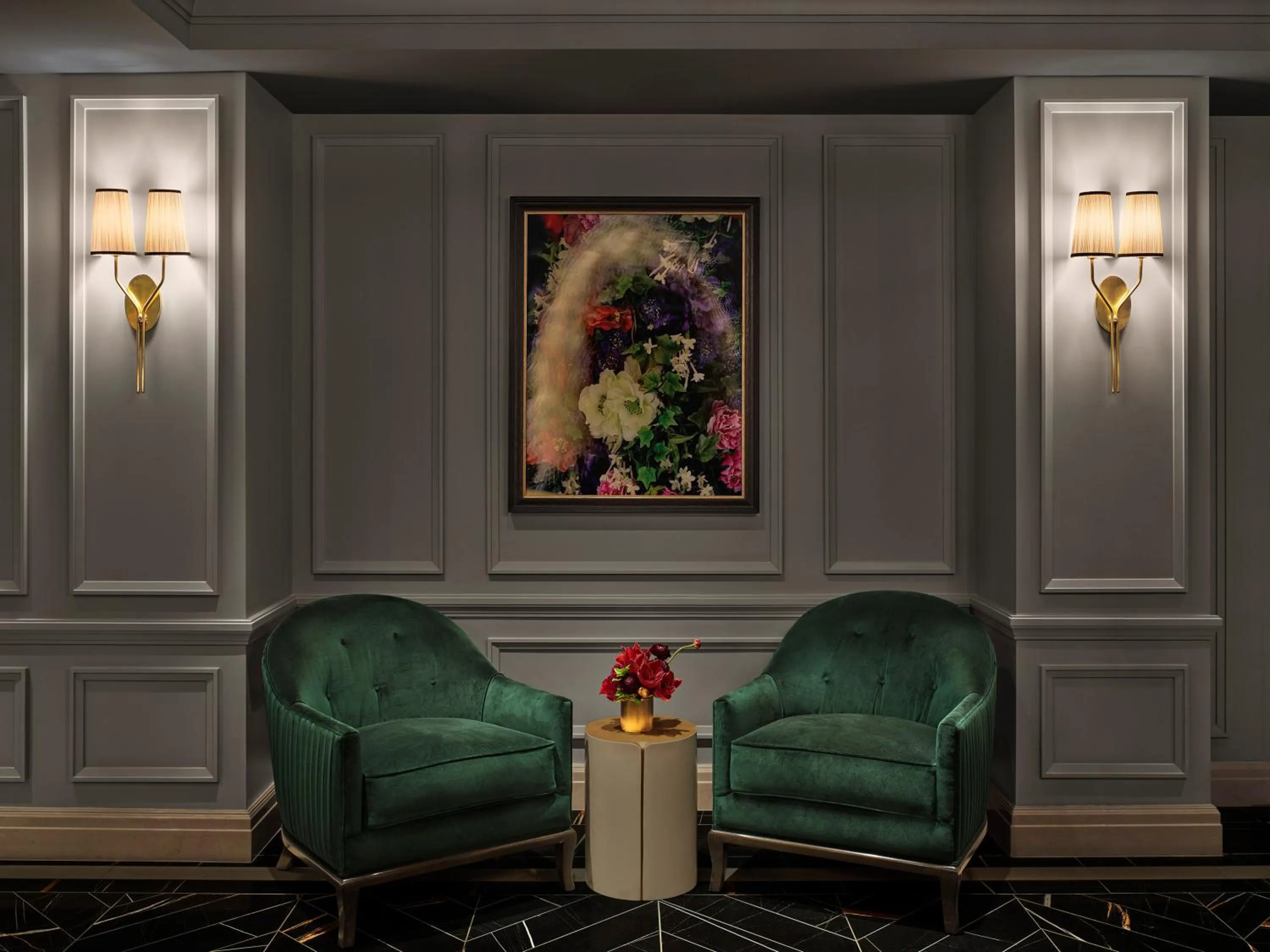 Seating area in The Newbury Boston