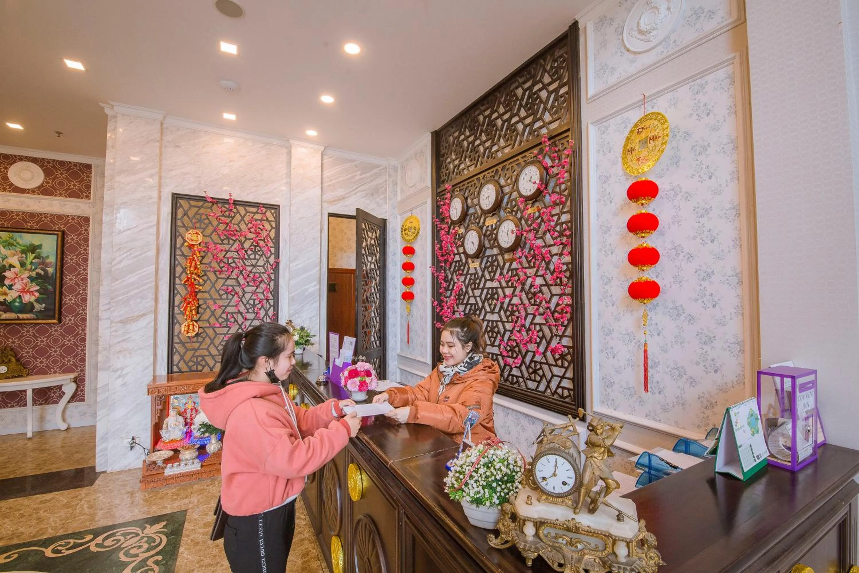 Lobby or reception in Hotel Du Lys