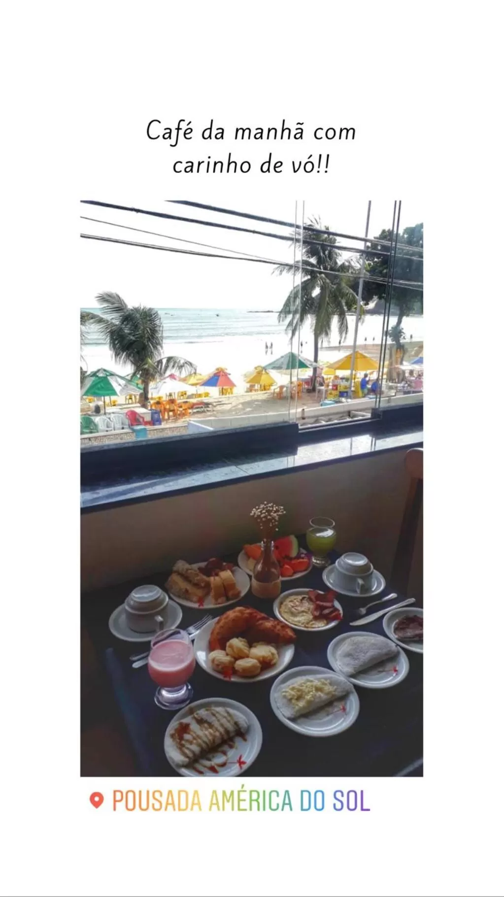 Food close-up in Pousada America do Sol