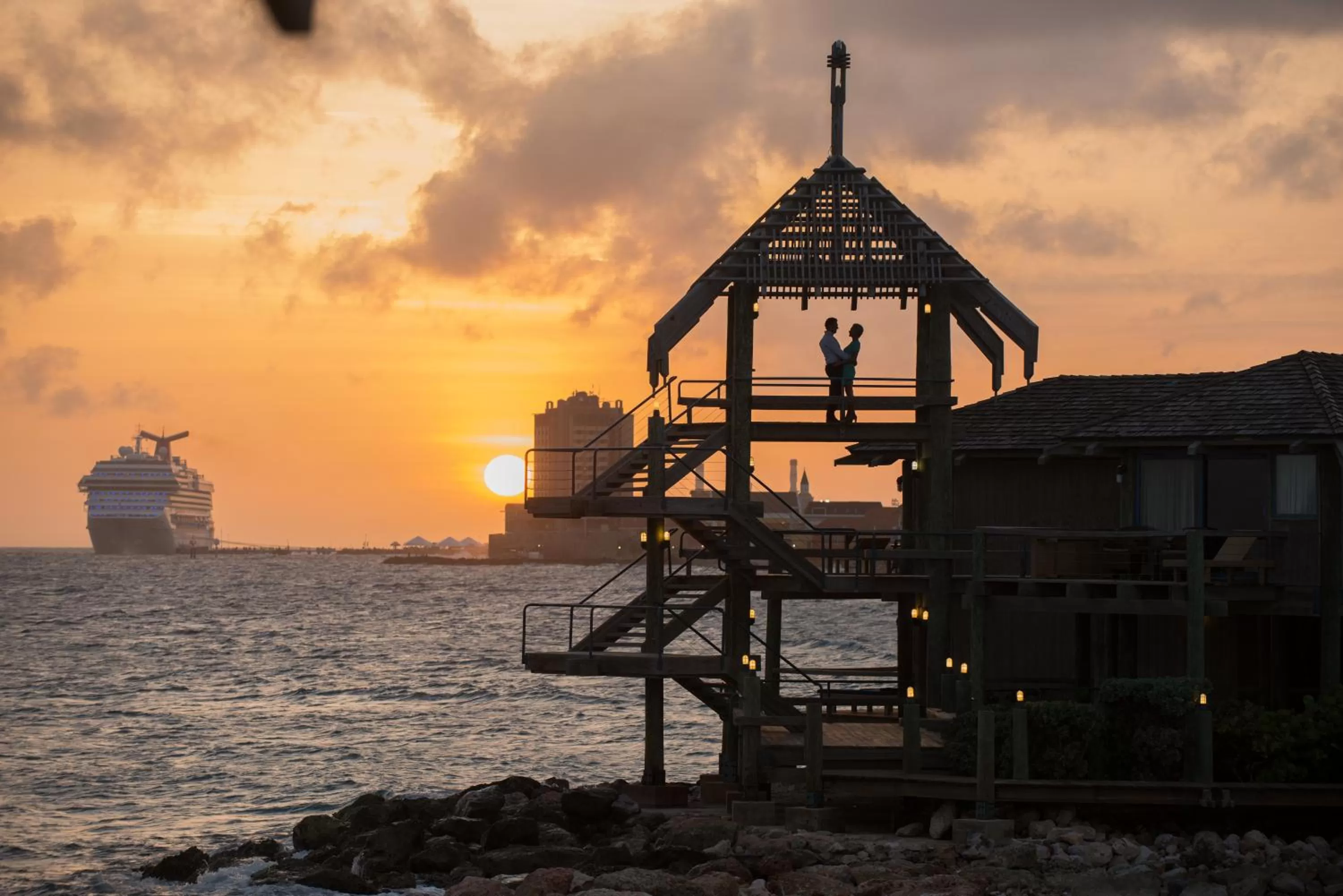 City view in Curacao Avila Beach Hotel