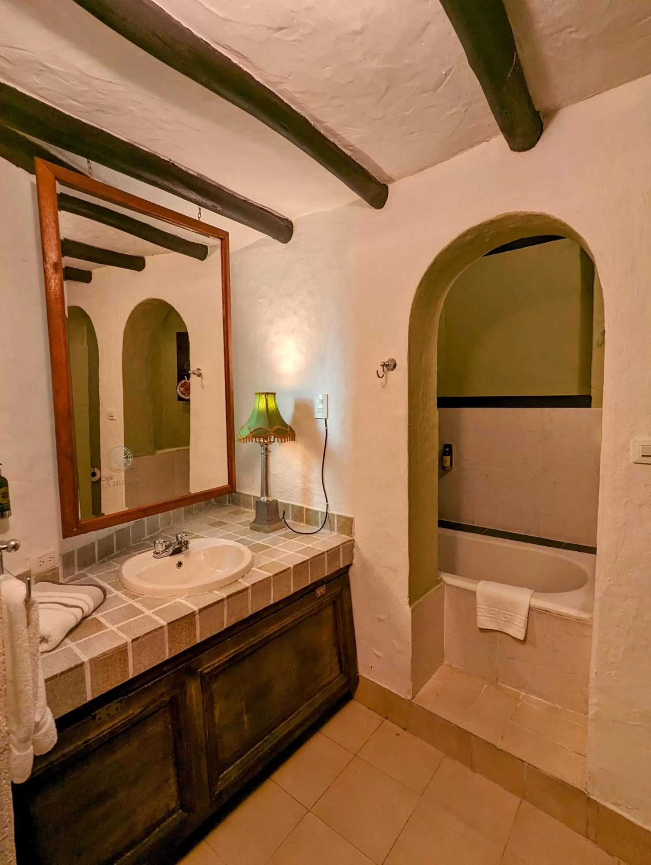 Bathroom in Posada Cafe La Huerta