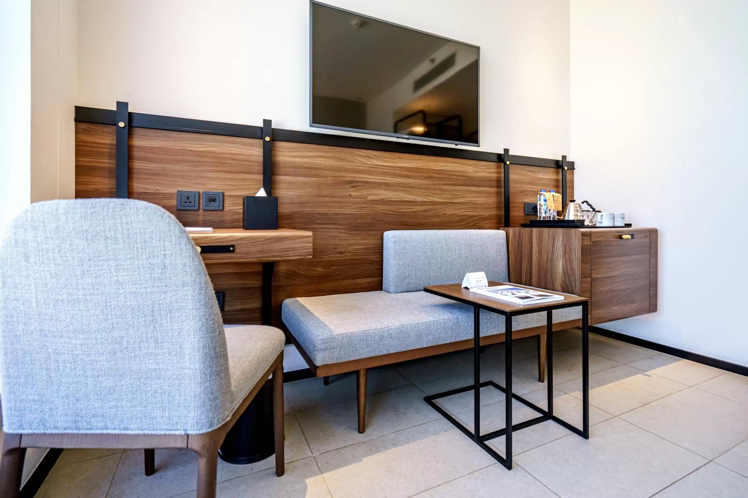 Seating area in FORM Hotel Al Jaddaf, Dubai, a Member of Design Hotels