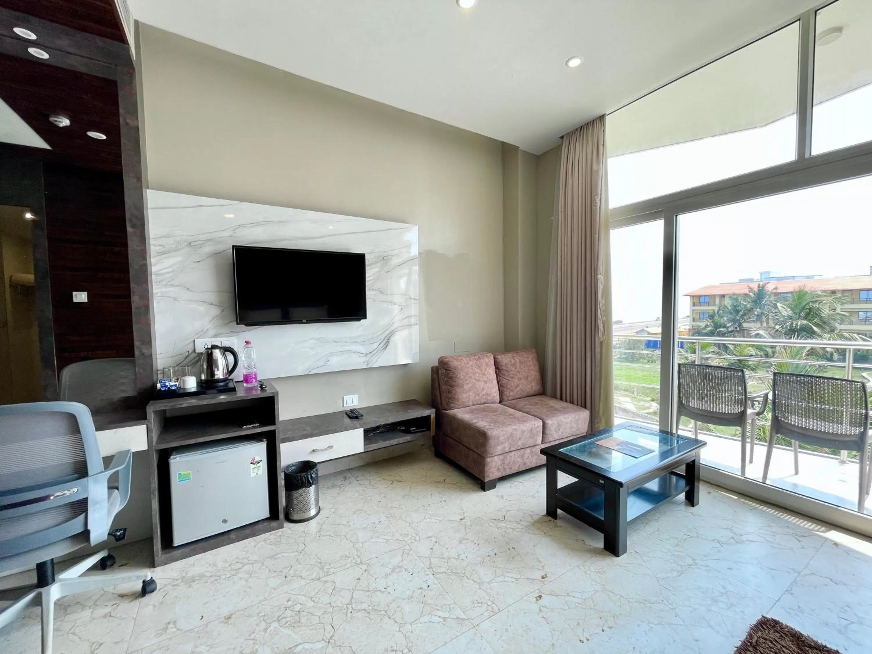 Seating Area in Hotel TBS sea view ! Puri