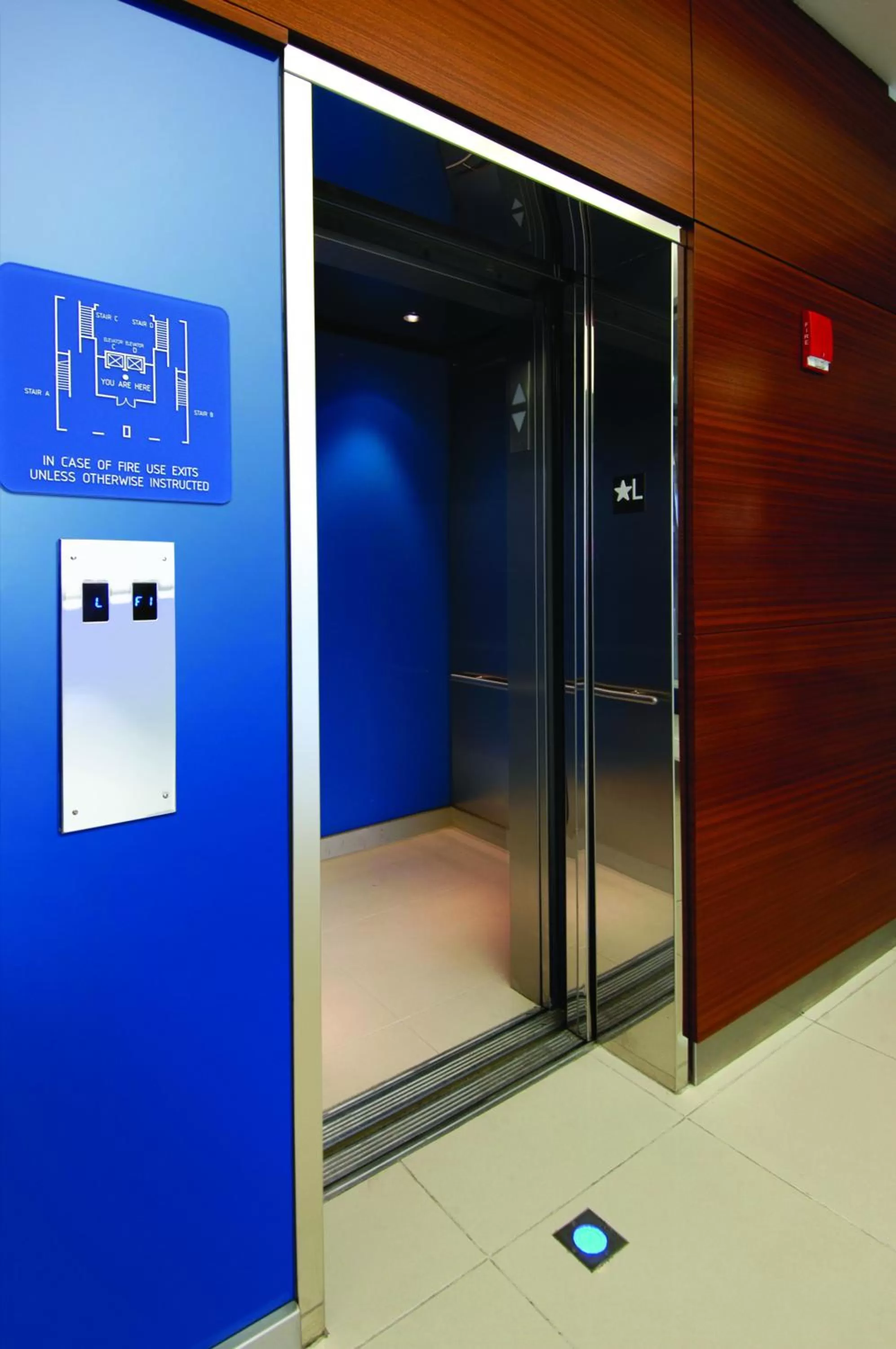 Lobby or reception in Hotel Le Bleu