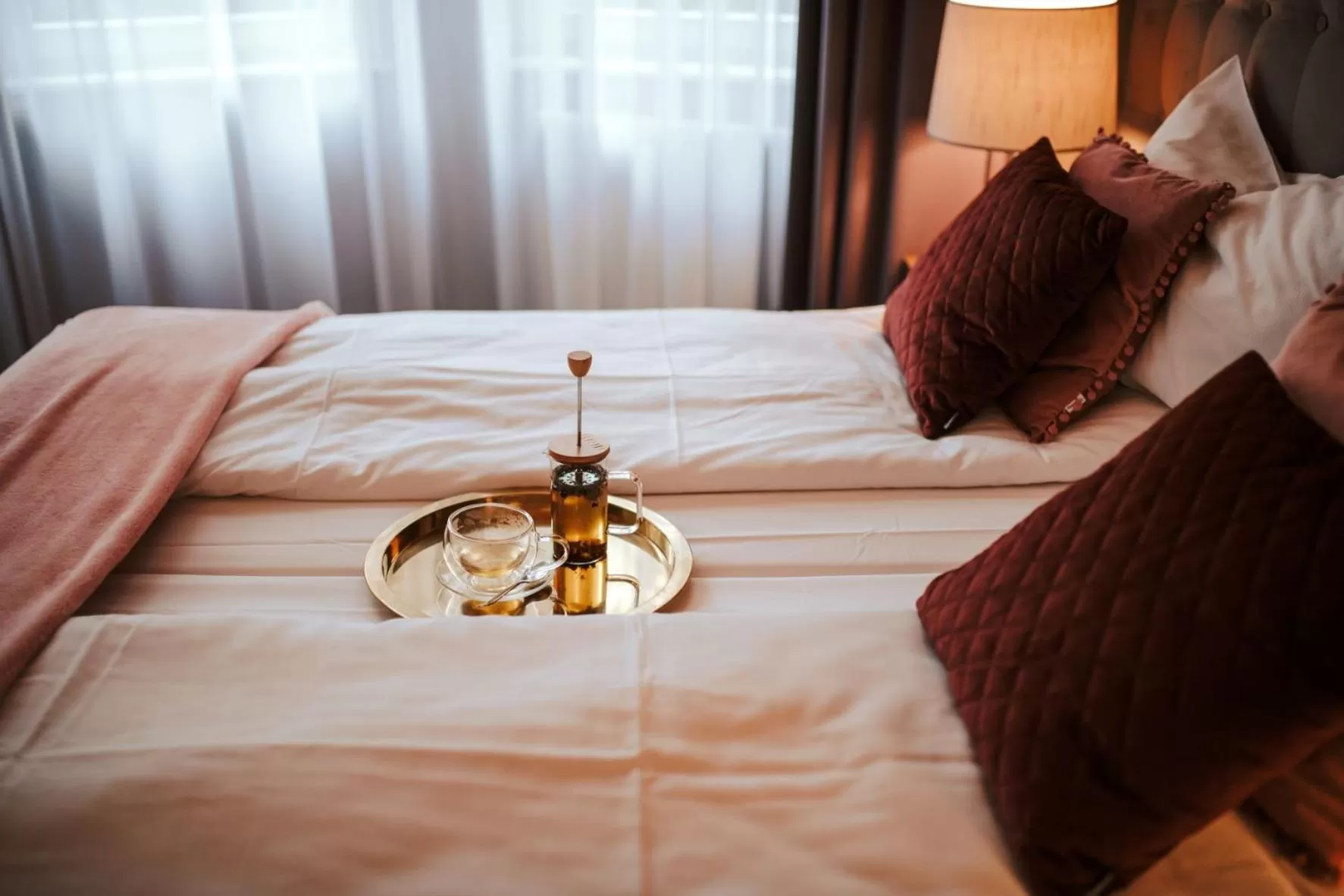 Bed in Hotel Dębowy Biowellness & SPA Góry Sowie