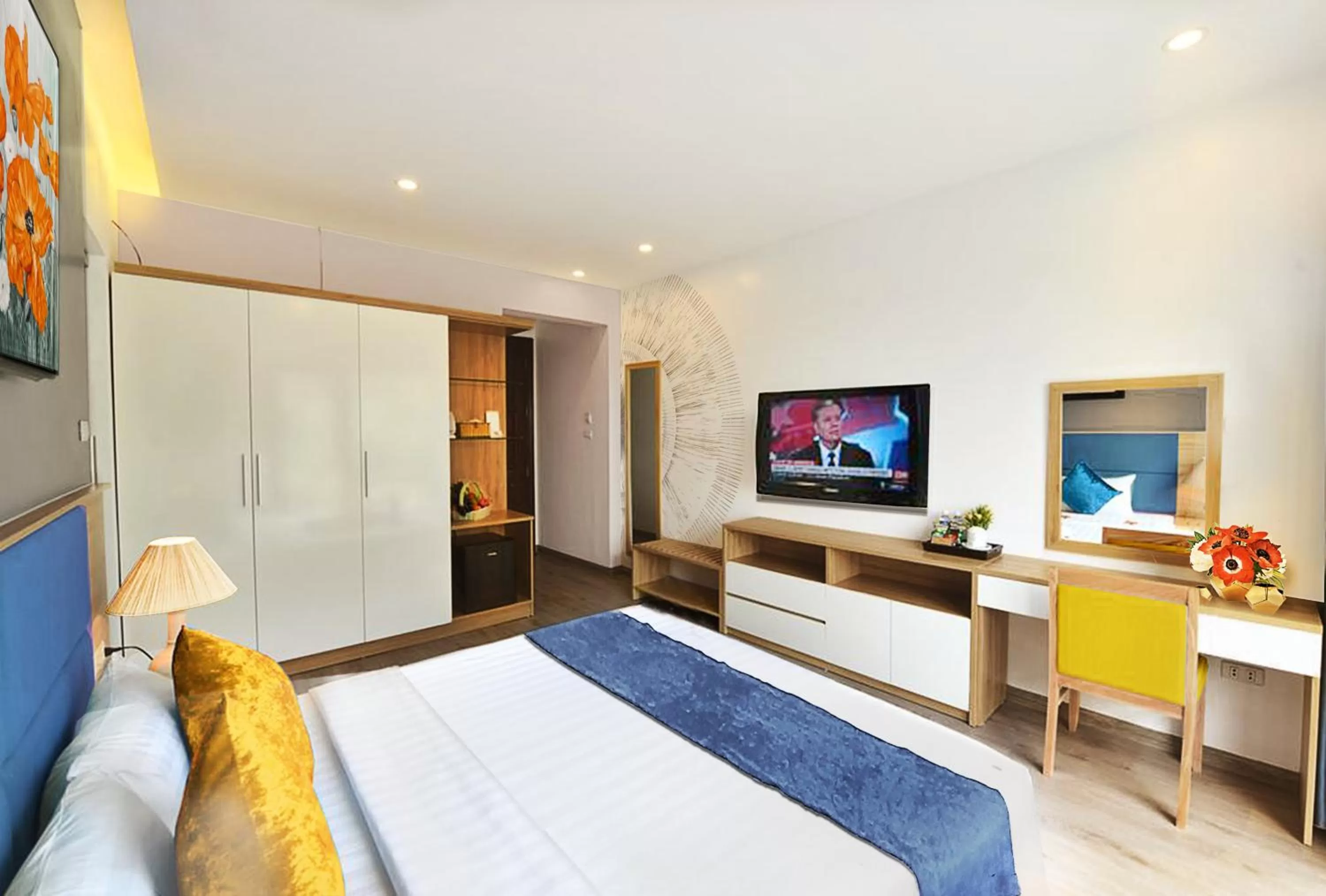 Bedroom, TV/Entertainment Center in Hanoi Amorita Boutique Hotel & Travel