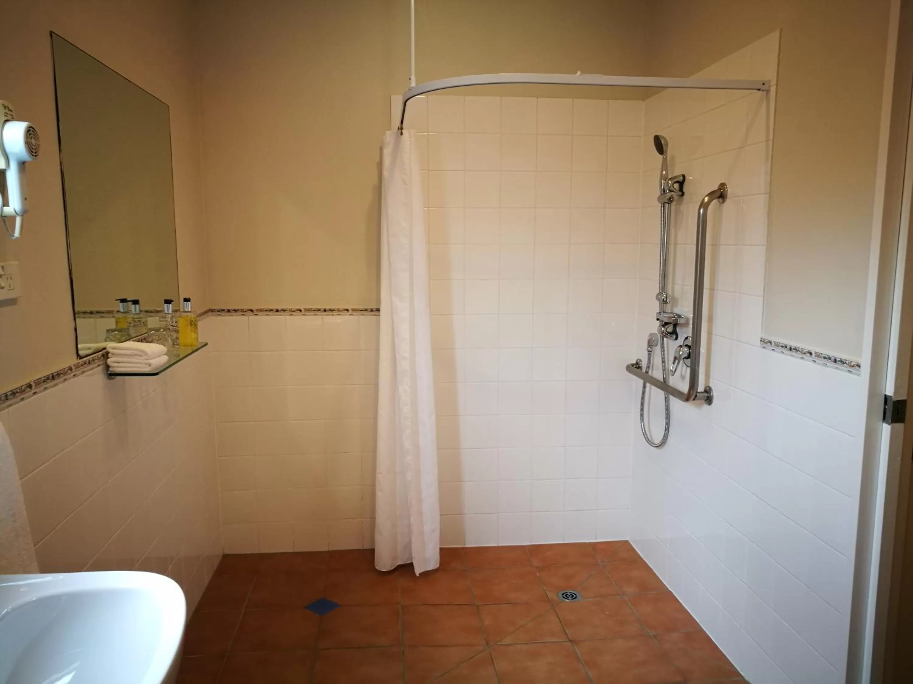 Shower in Airport Birches Motel