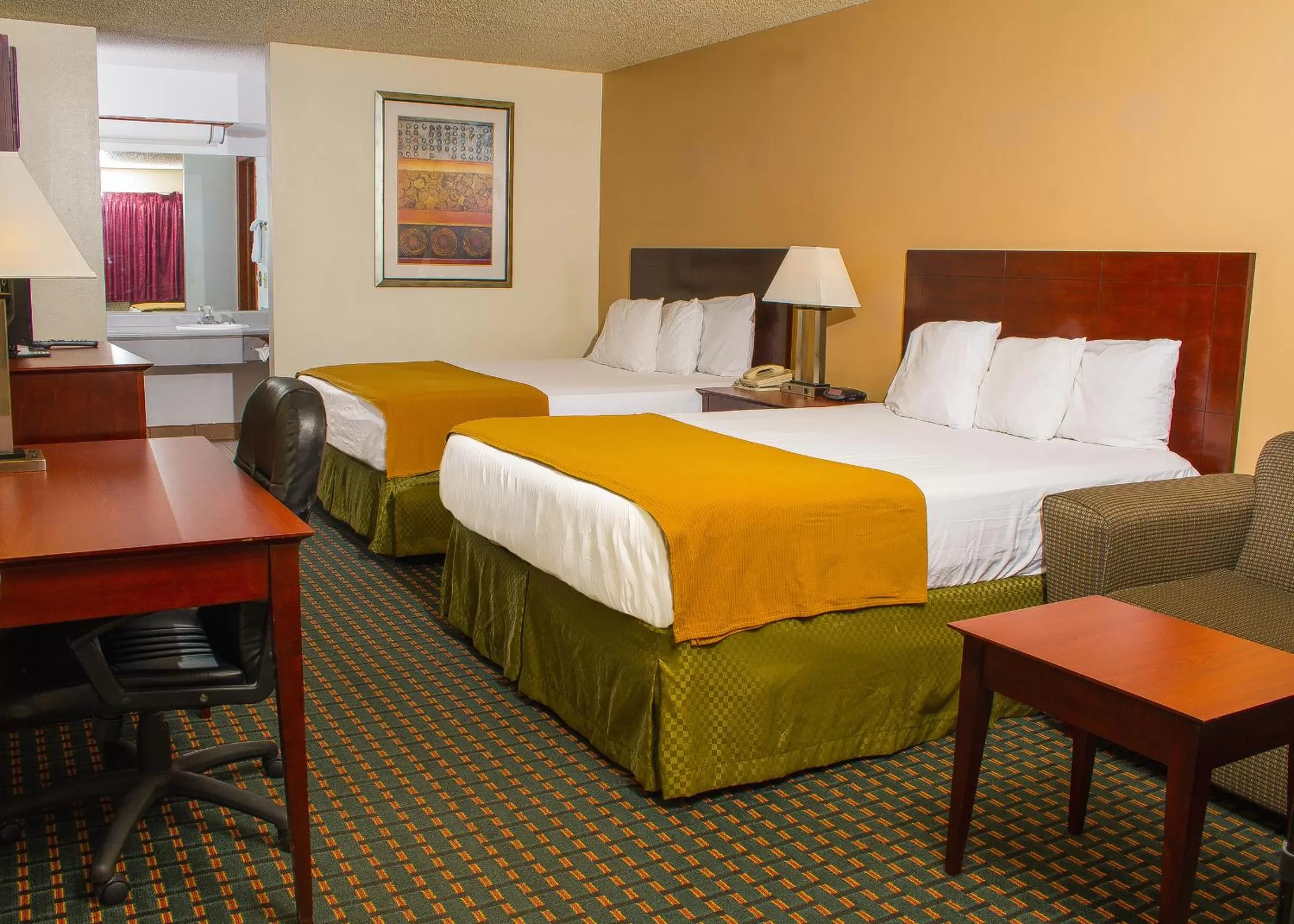 Bed in Budget Inn & Suites Guymon