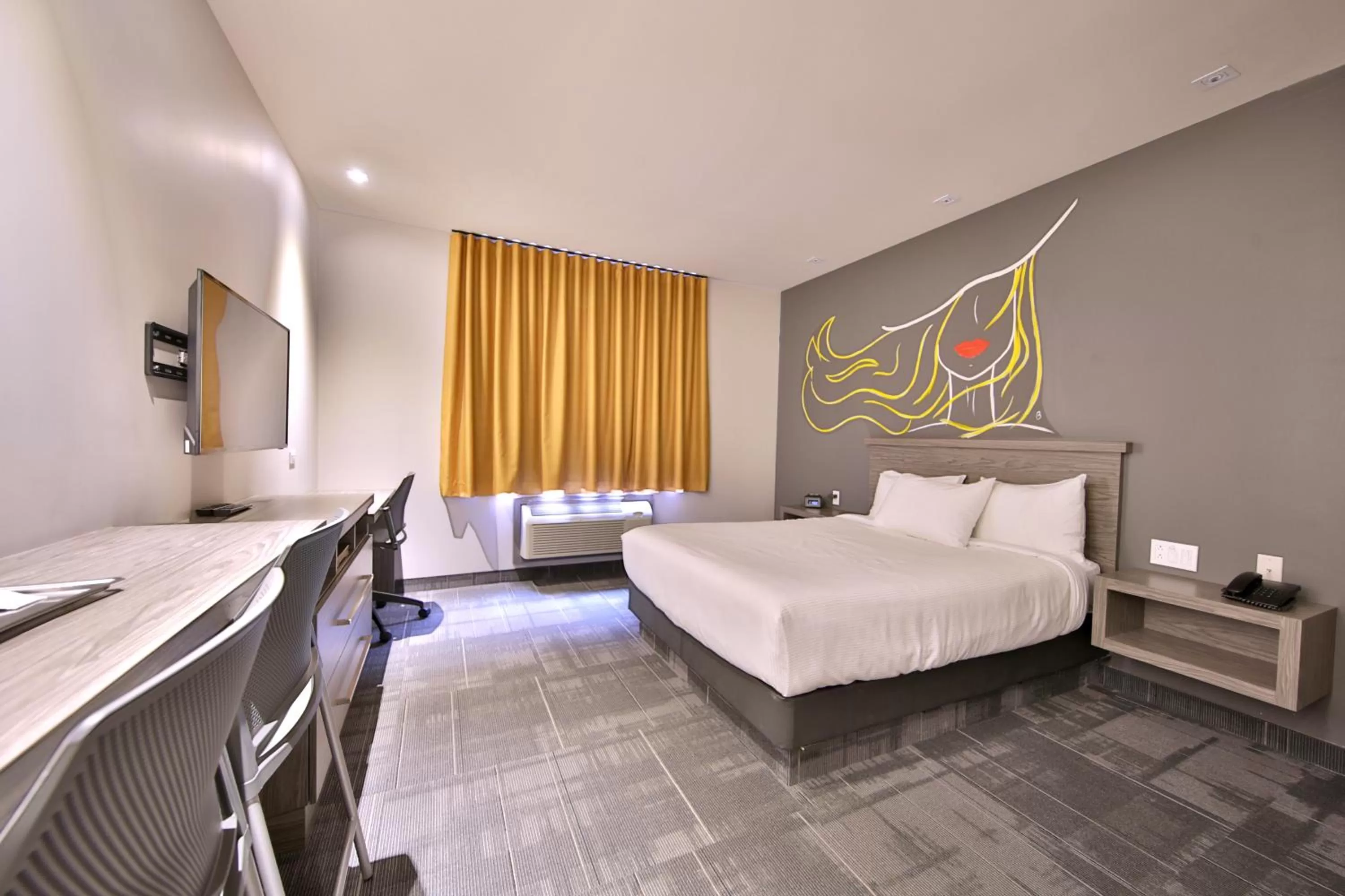 Bed in Hôtel Ô Laval