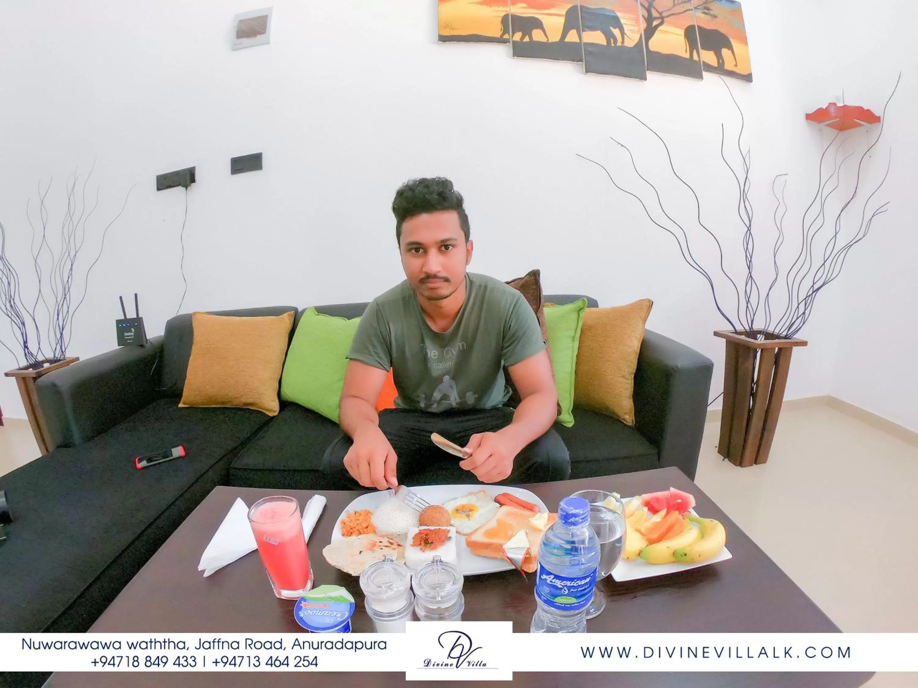 Food and drinks in Divine Villa