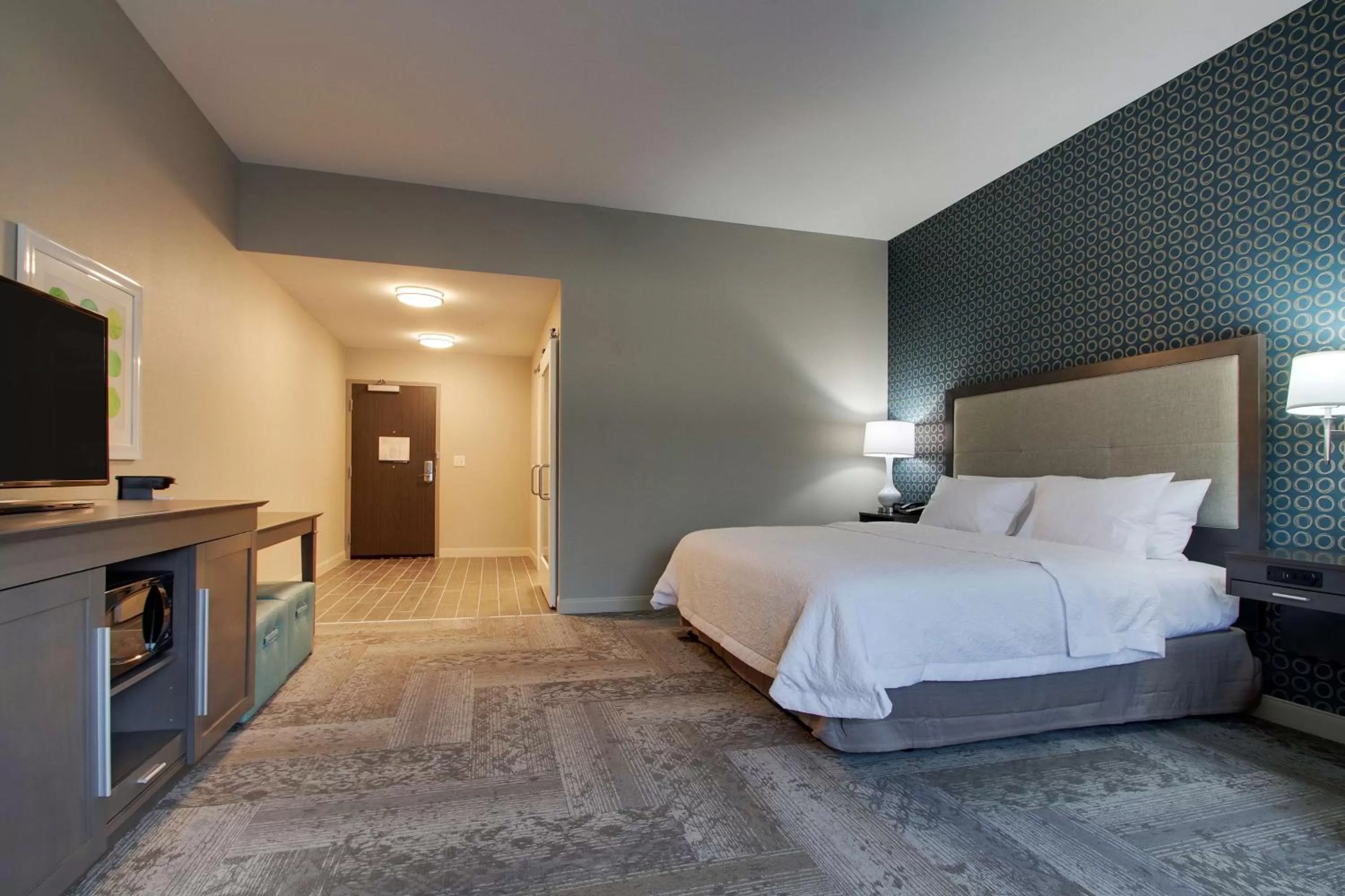 Bedroom, Bed in Hampton Inn & Suites By Hilton Knightdale Raleigh