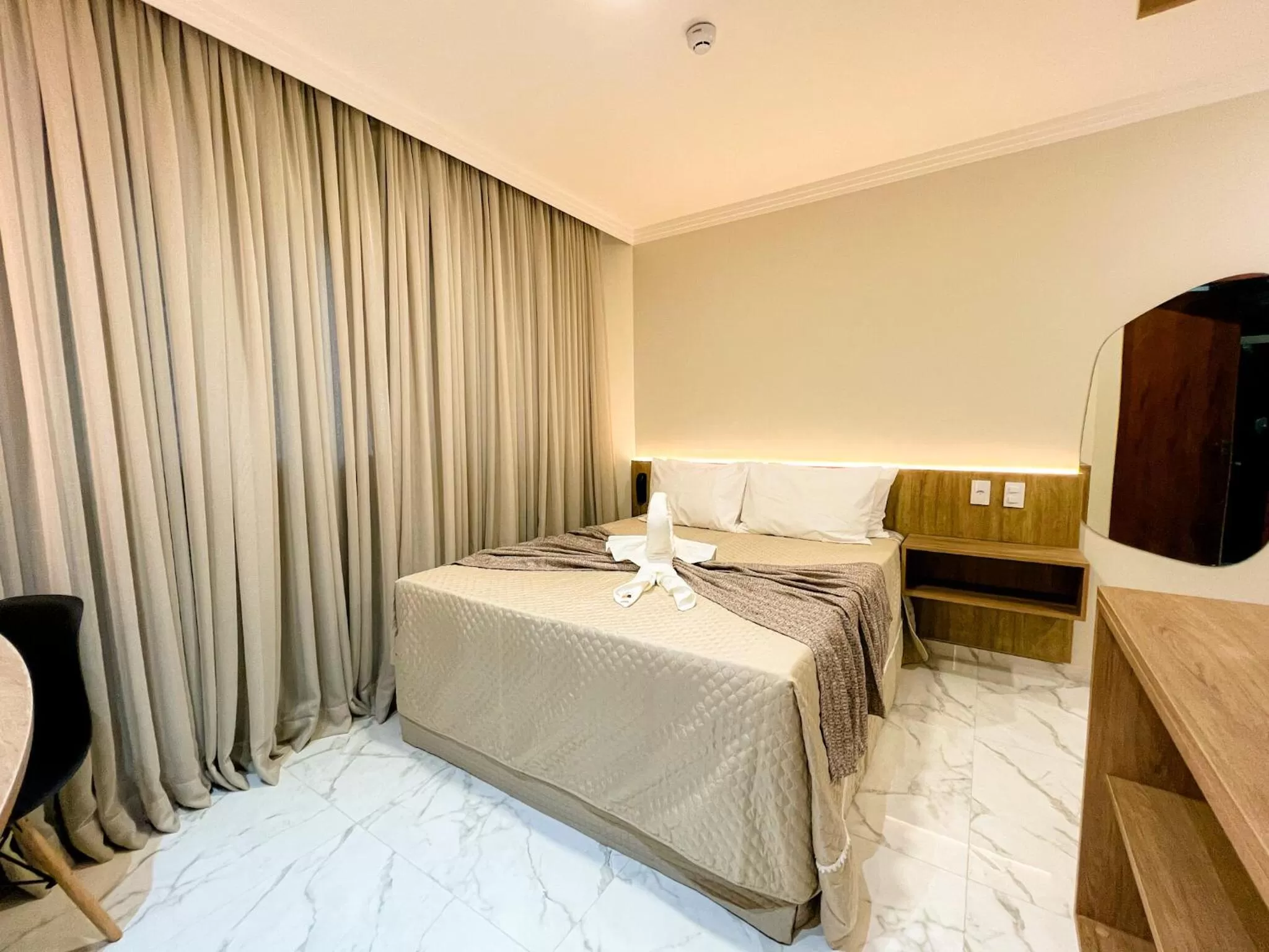 Bed in Pousada Marítimos