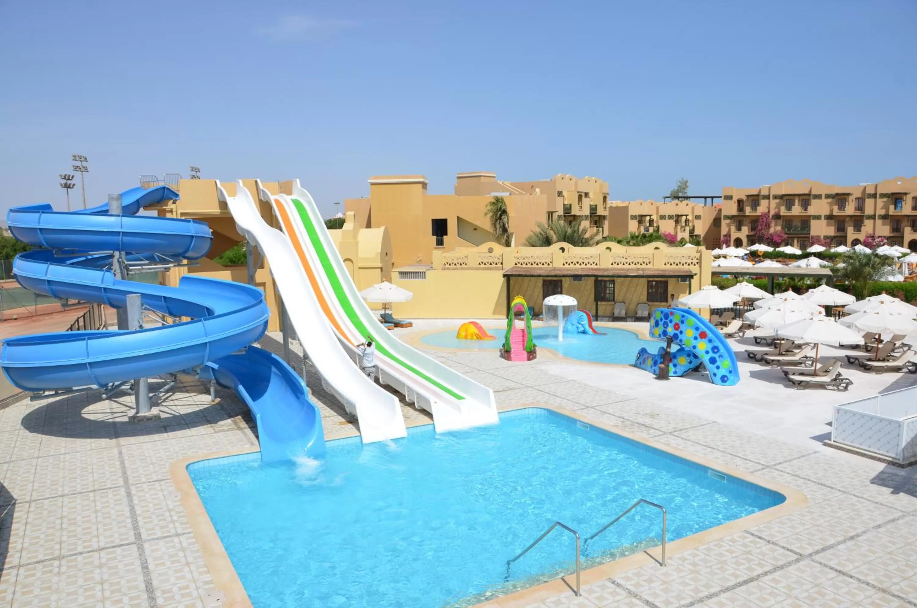 Aqua park in Three Corners Rihana Resort El Gouna