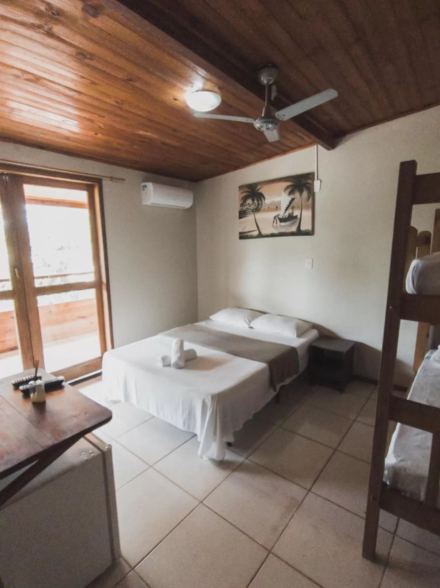 Bed in Pousada La Cabana