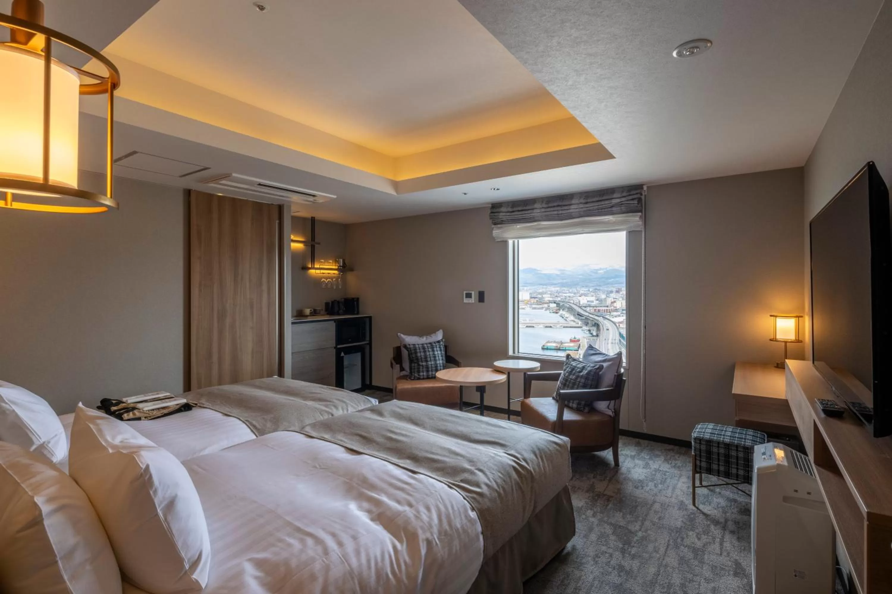 Photo of the whole room, Bed in Tokyu Stay Hakodate Asaichi Akarinoyu