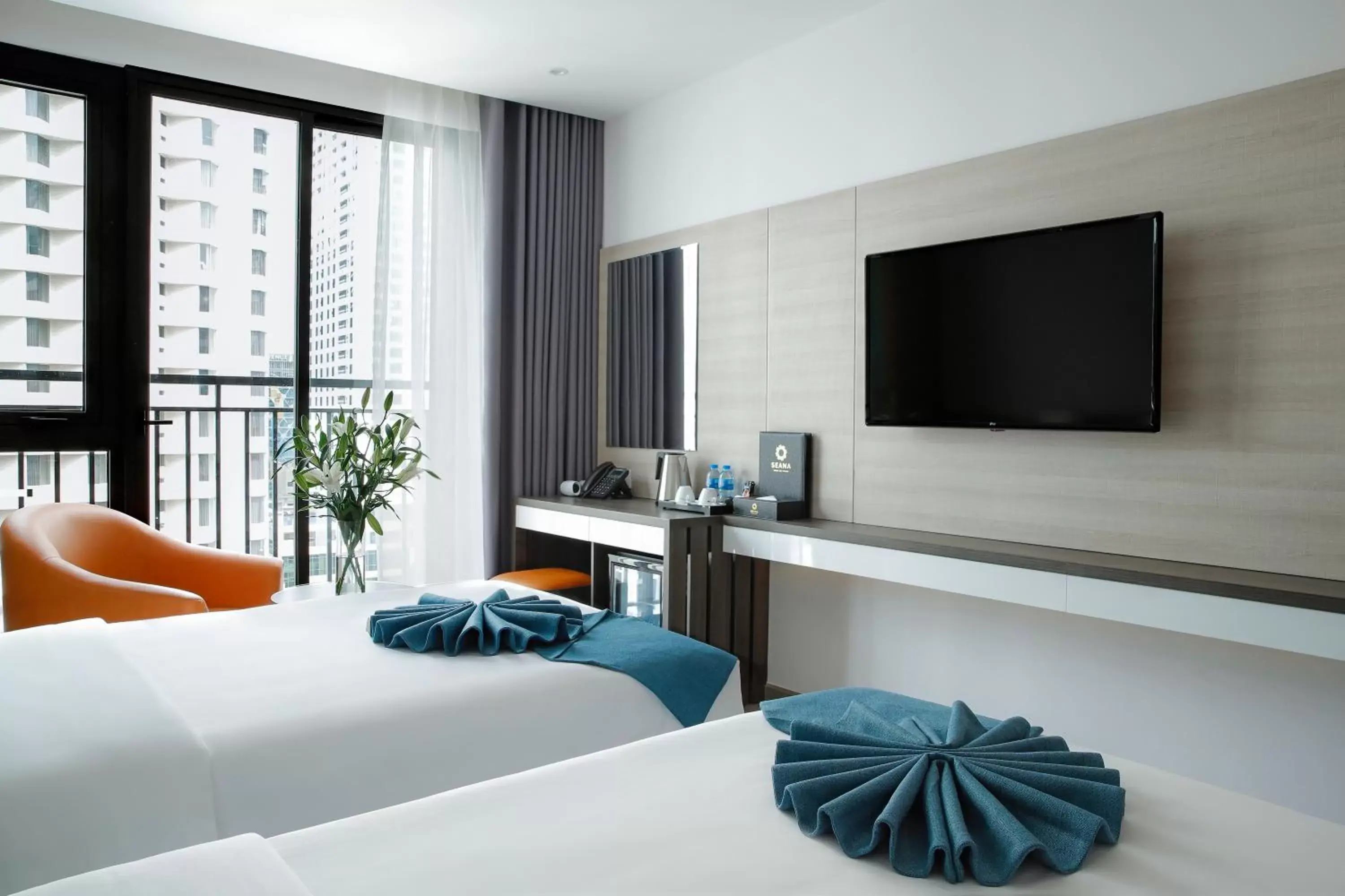 Deluxe Partial Ocean View with Balcony in Seana Hotel Deluxe Partial Ocean View with Balcony in Seana Hotel