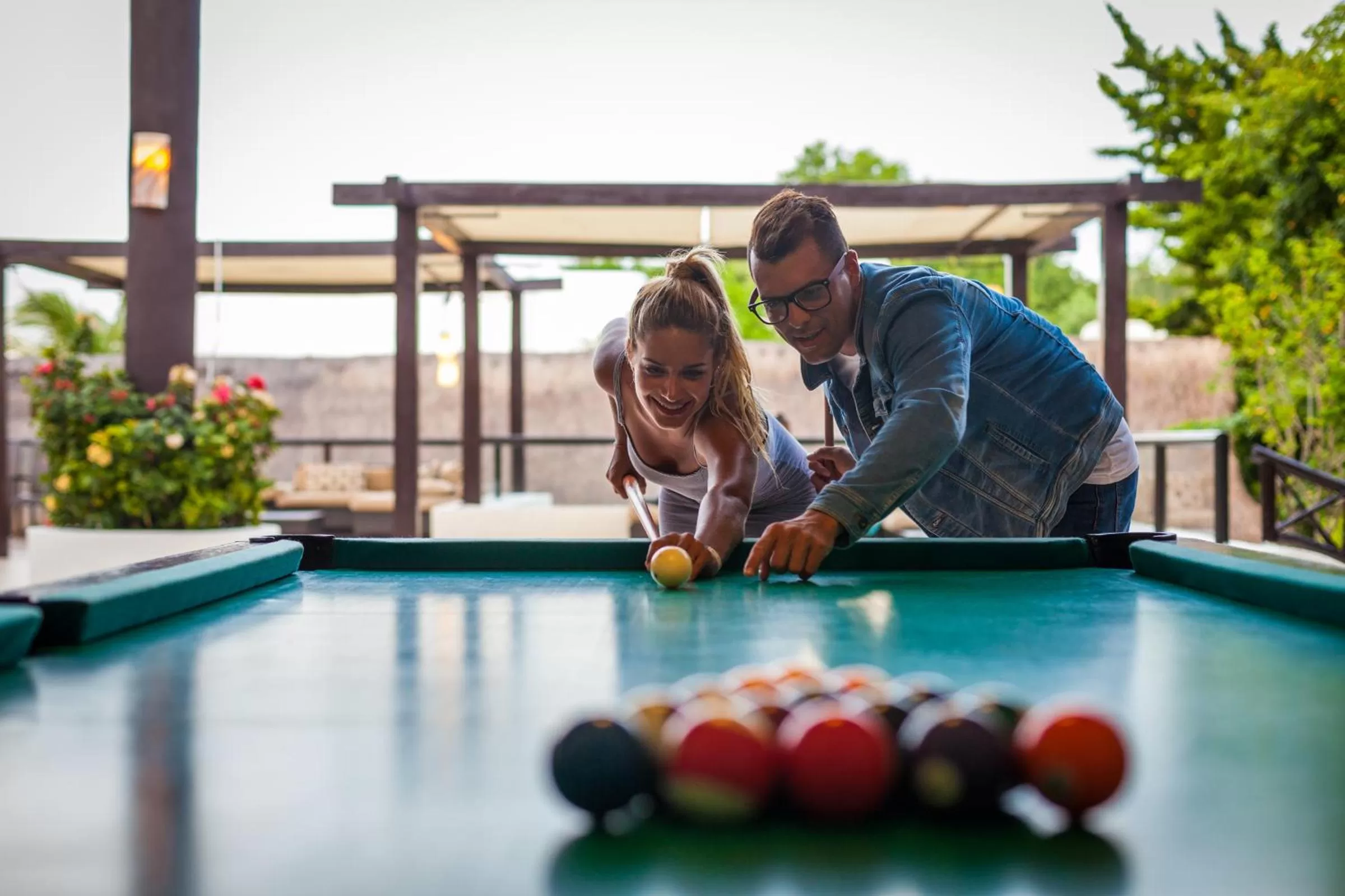 Billiard in The Reef Playacar Beach Resort & Spa-Optional All Inclusive