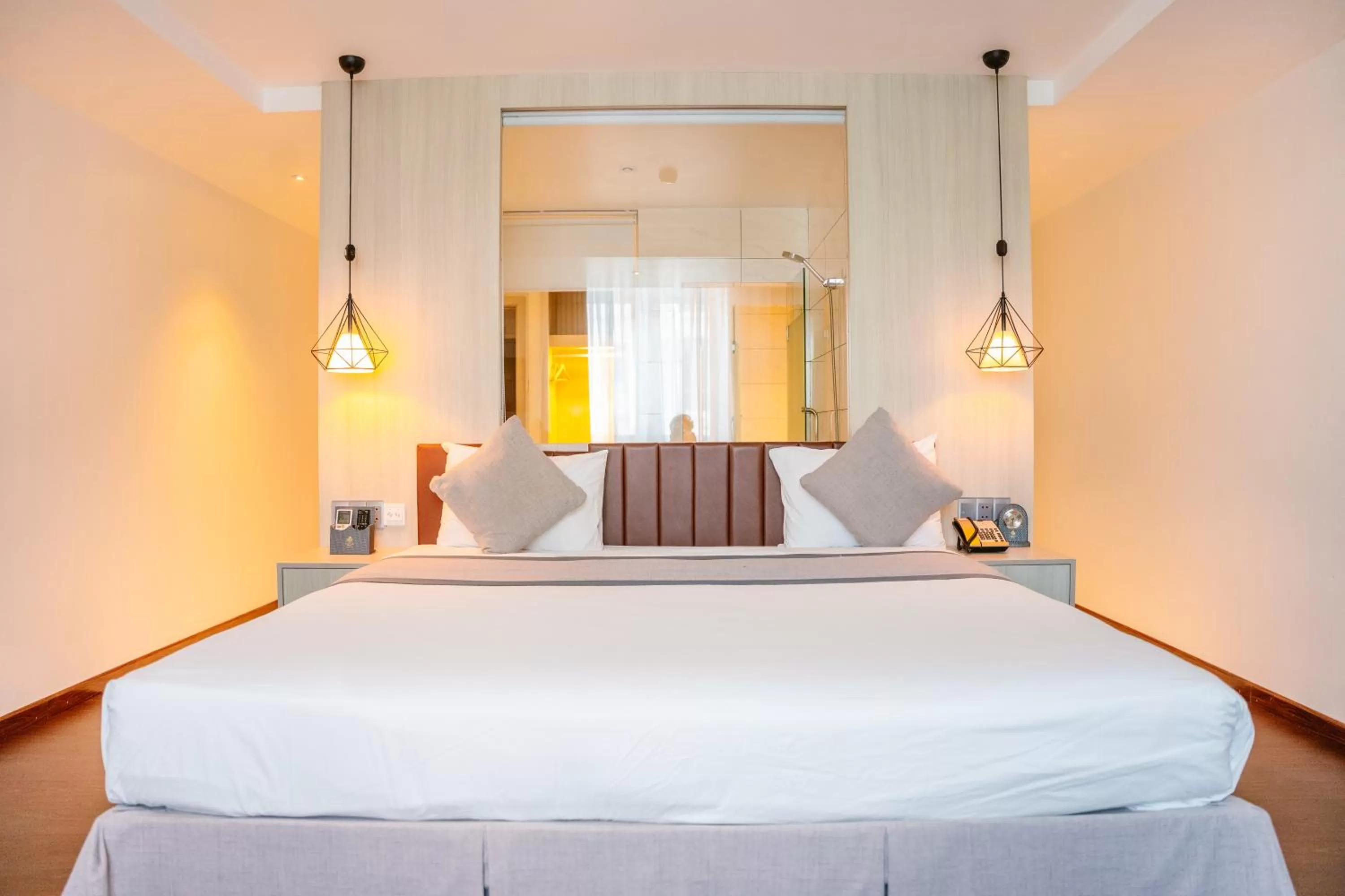 Bed in Holiday One Can Tho Hotel