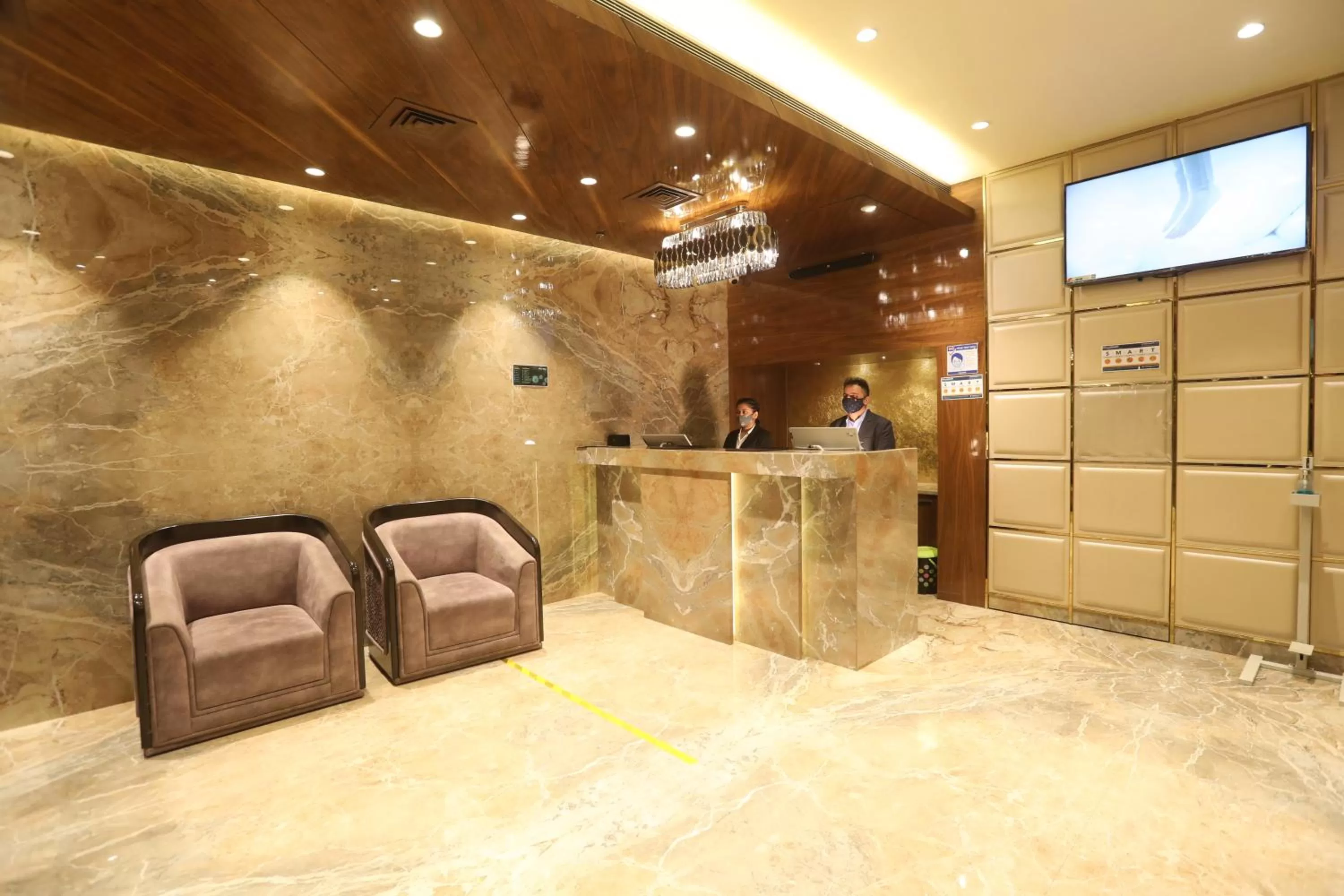 Lobby or reception in Hotel Cliffton