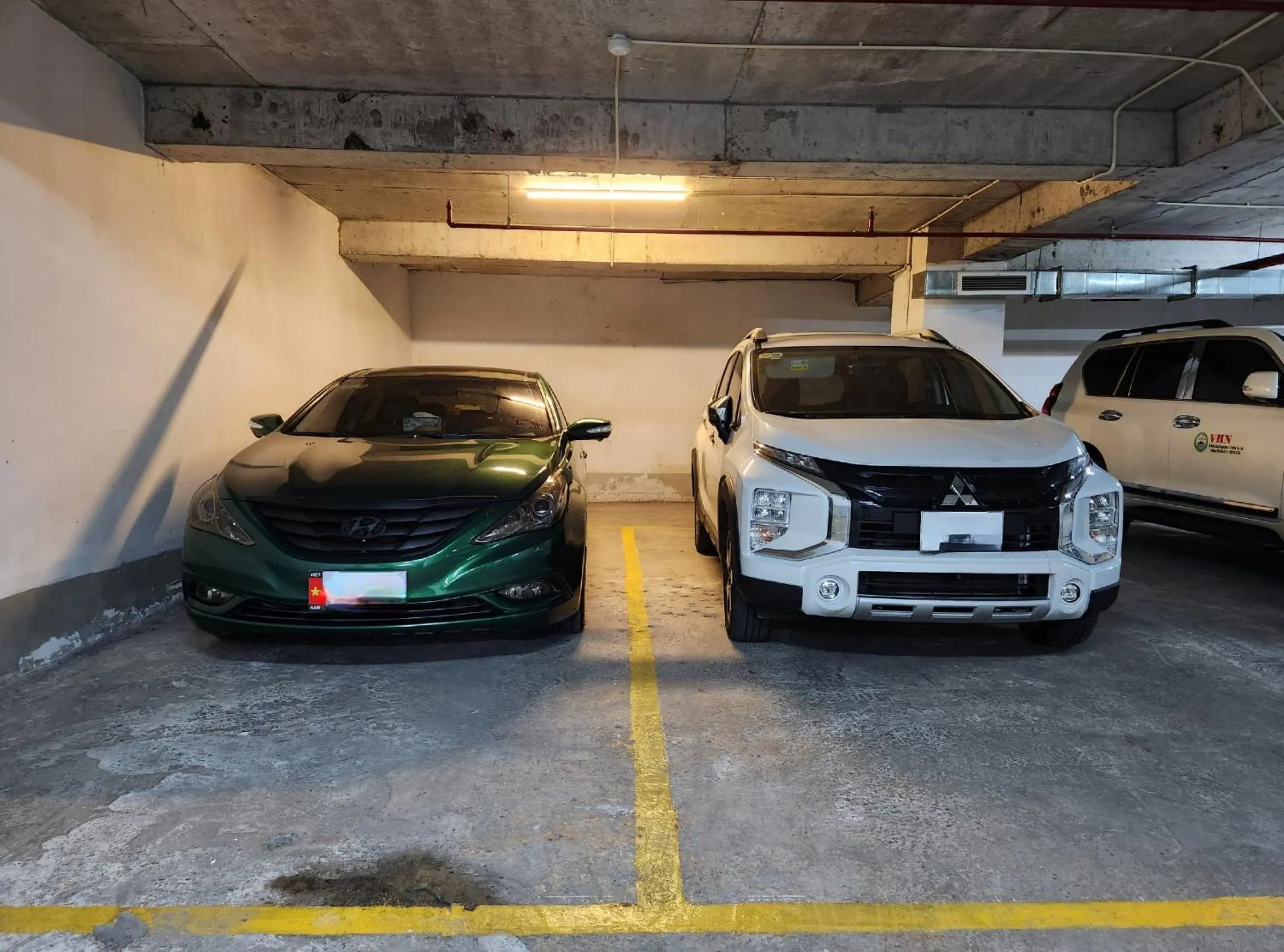 Parking in Muong Thanh Grand Saigon Centre Hotel