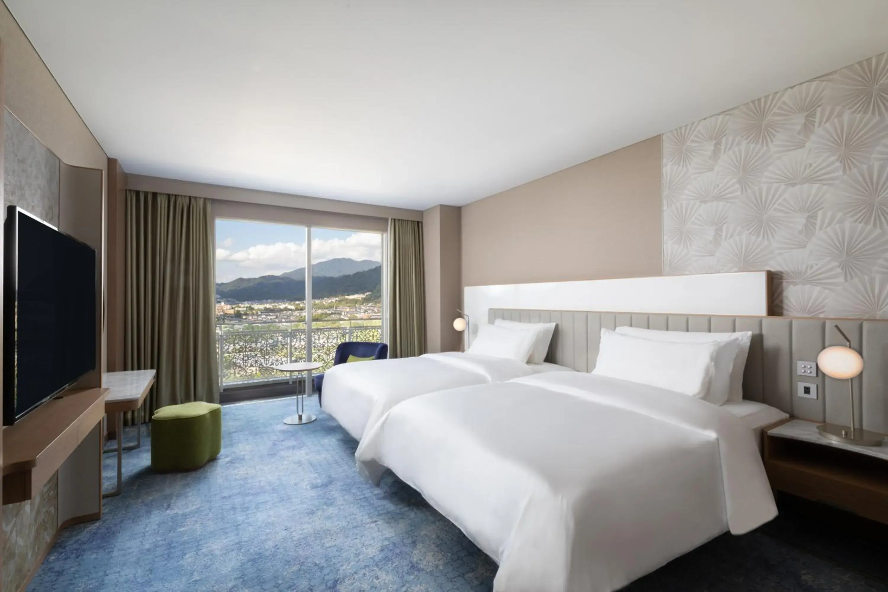 Luxury Twin Suite with Two Twin Beds and Heian-Kyo View - Club Lounge Access in The Westin Miyako Kyoto Luxury Twin Suite with Two Twin Beds and Heian-Kyo View - Club Lounge Access in The Westin Miyako Kyoto