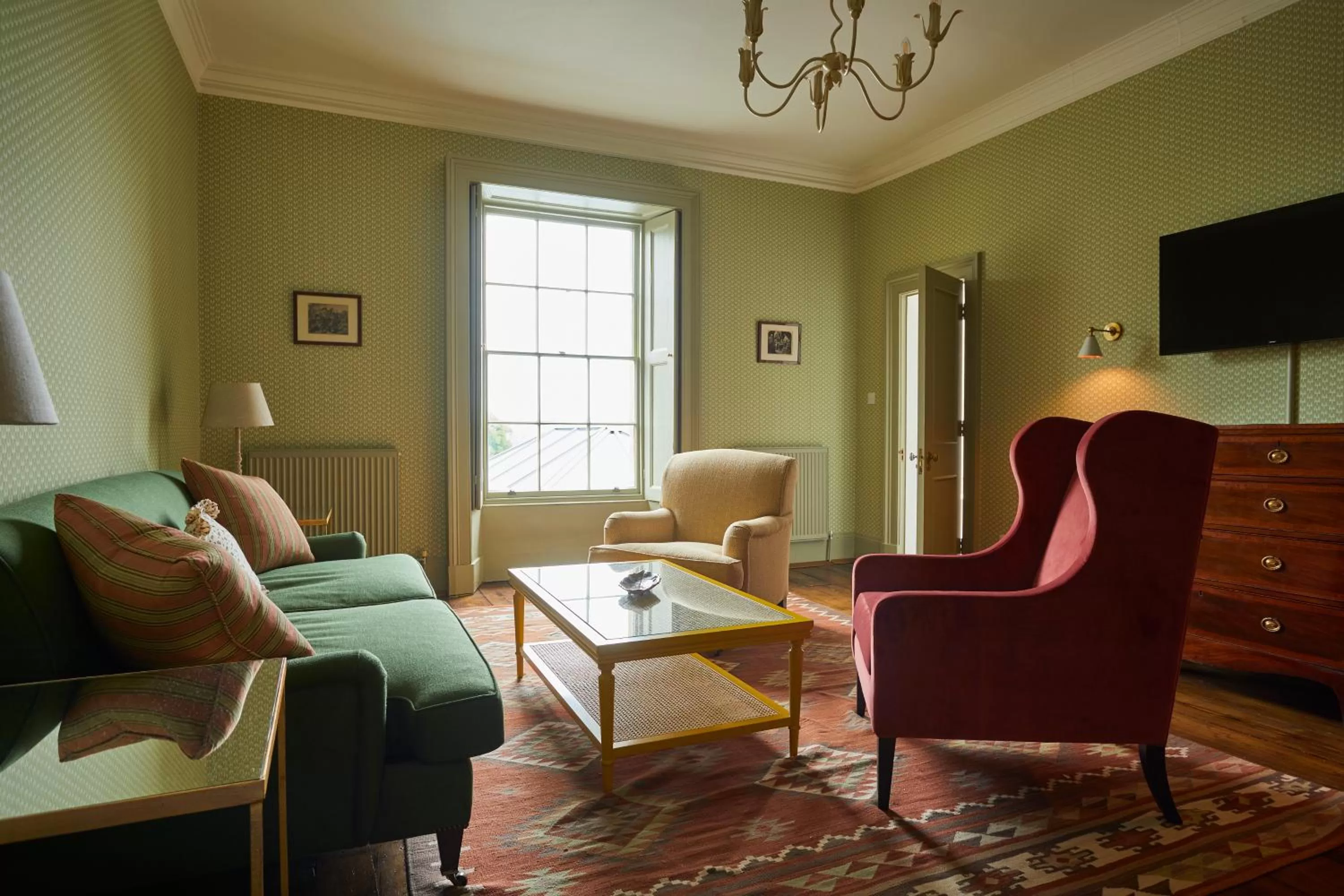Seating area in The Retreat, Elcot Park