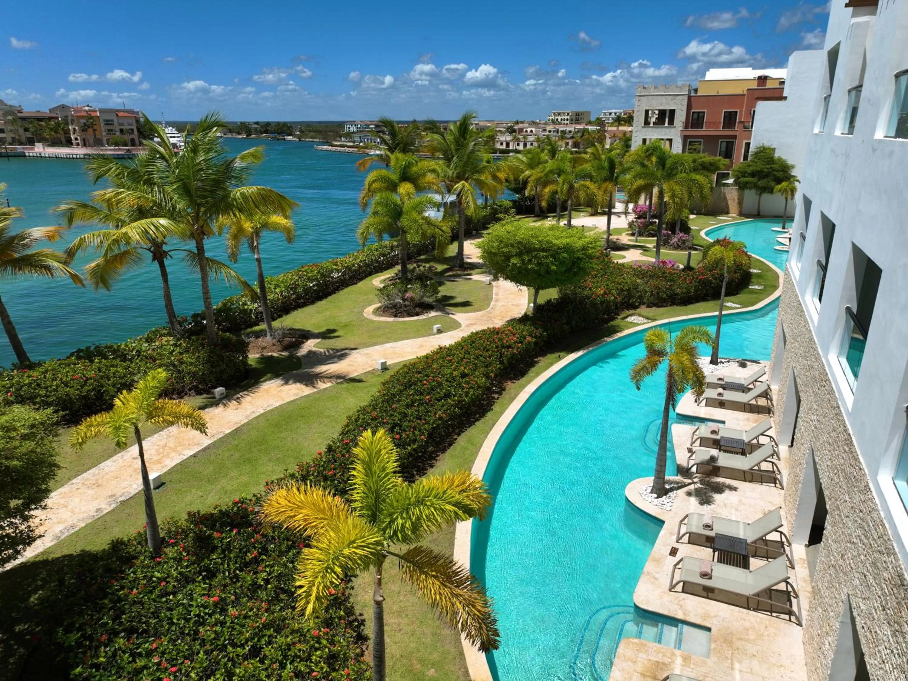 Pool view in TRS Cap Cana Waterfront & Marina Hotel - Adults Only - All Inclusive