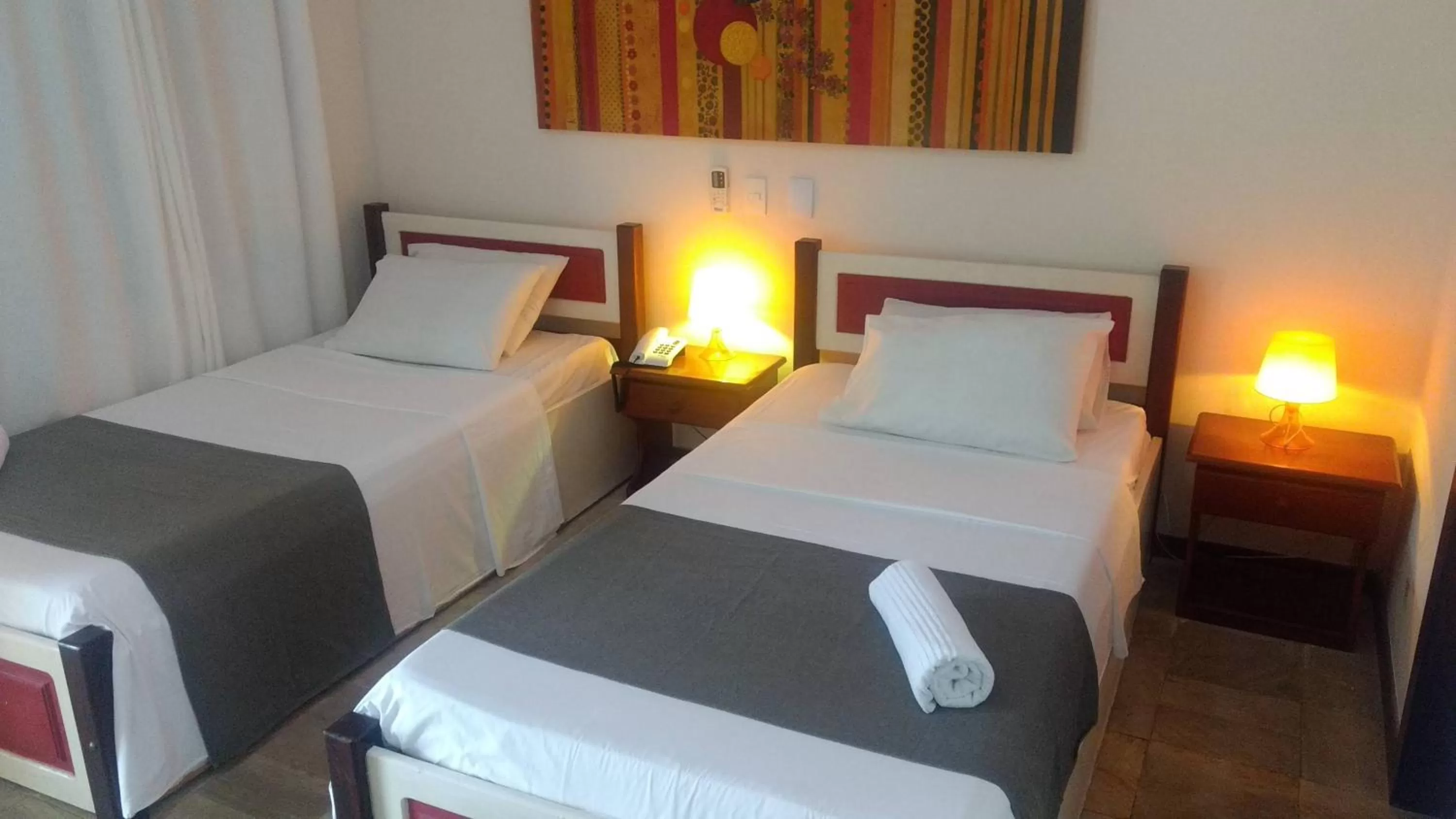 Bed in Hotel Pousada Salvador Paradise