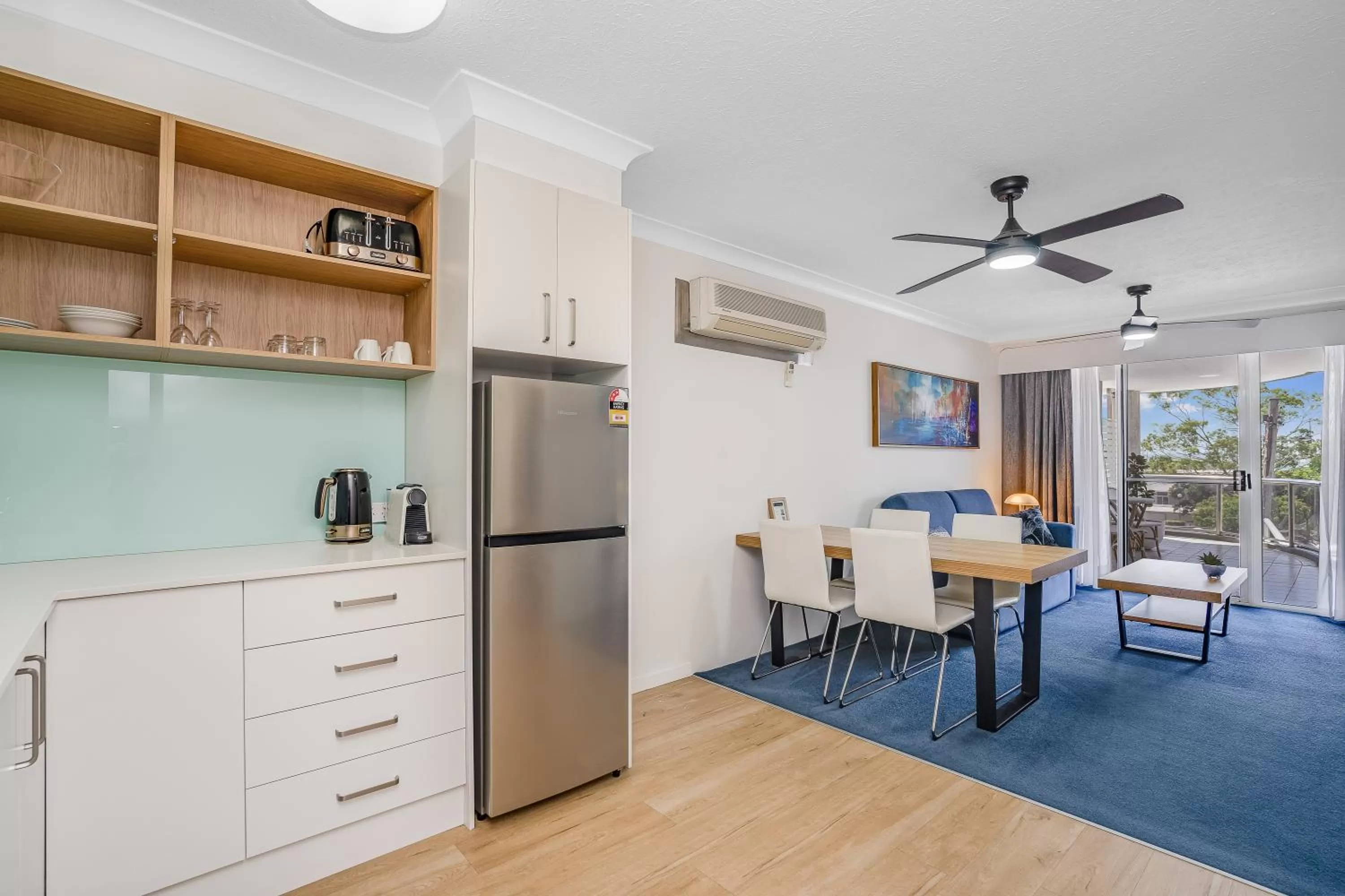 Kitchen or kitchenette in Nelson Towers Motel & Apartments