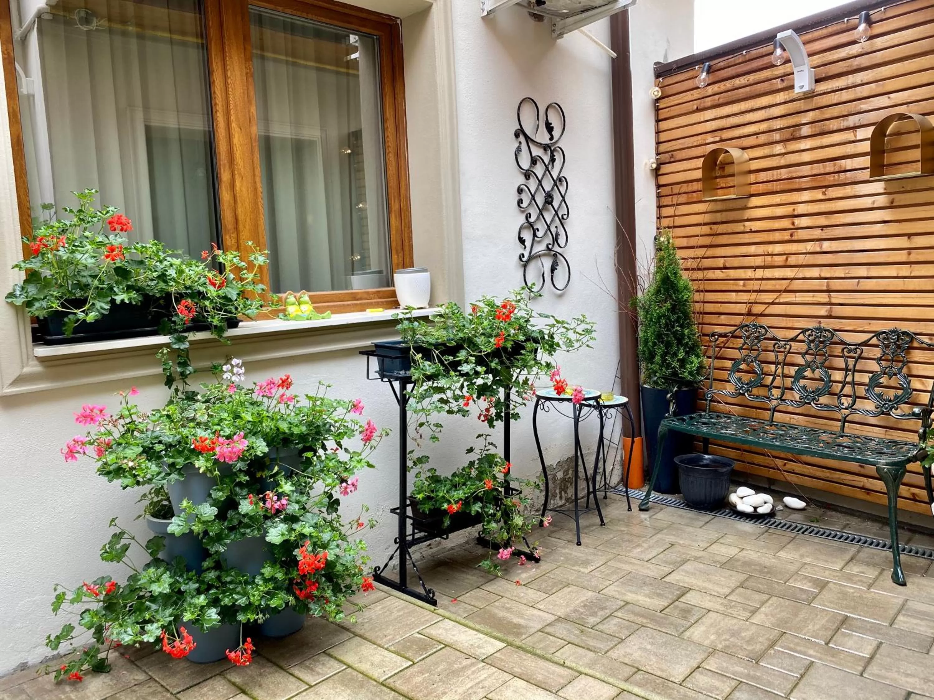 Inner courtyard view in Lumiere House Sibiu