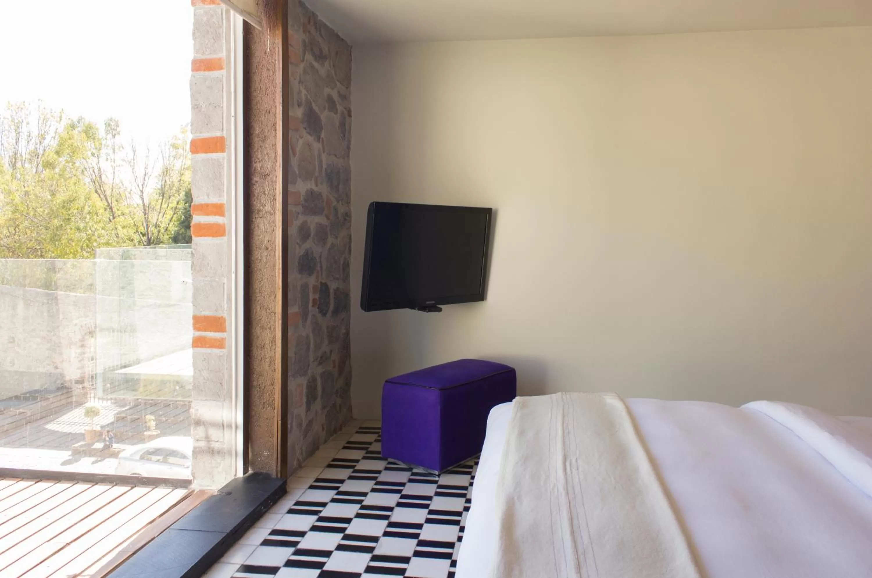 Bedroom, Bed in La Purificadora, Puebla, a Member of Design Hotels
