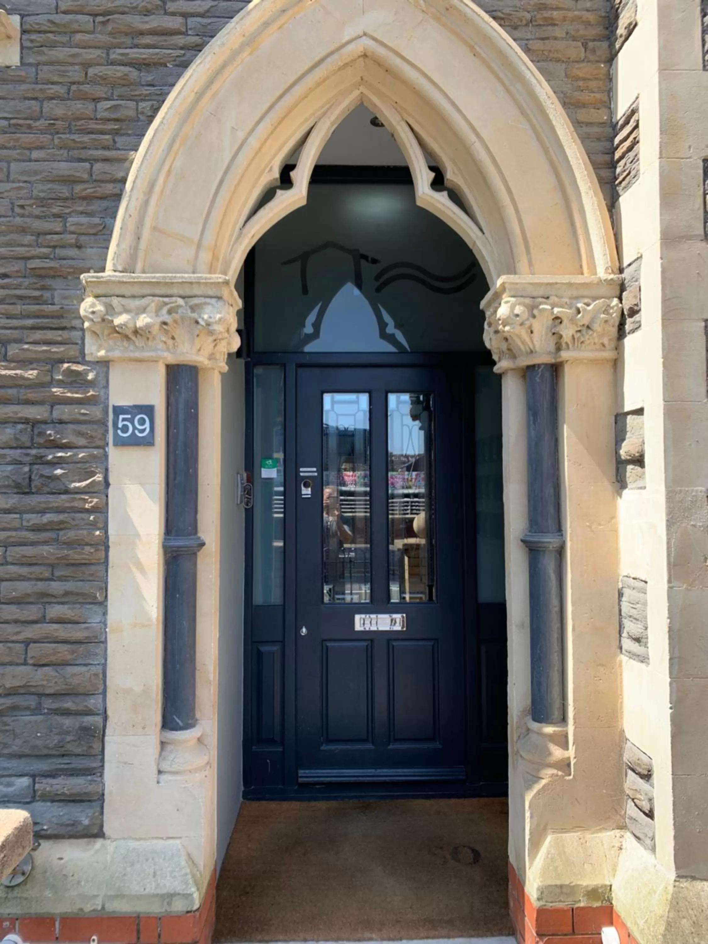 Facade/entrance in The Riverhouse