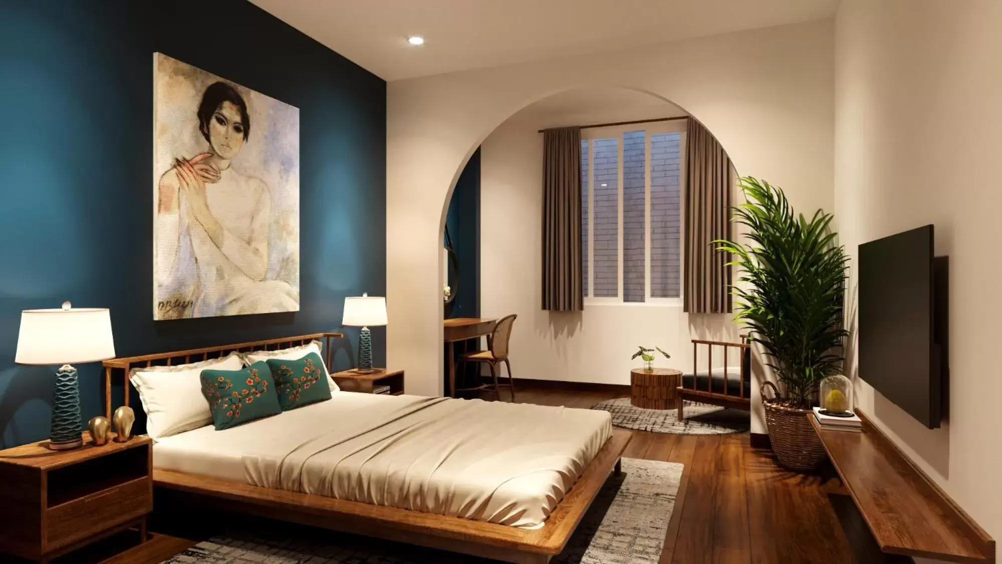 Deluxe Queen Room - single occupancy - Free laundry in Chez Mimosa Local Deluxe Queen Room - single occupancy - Free laundry in Chez Mimosa Local