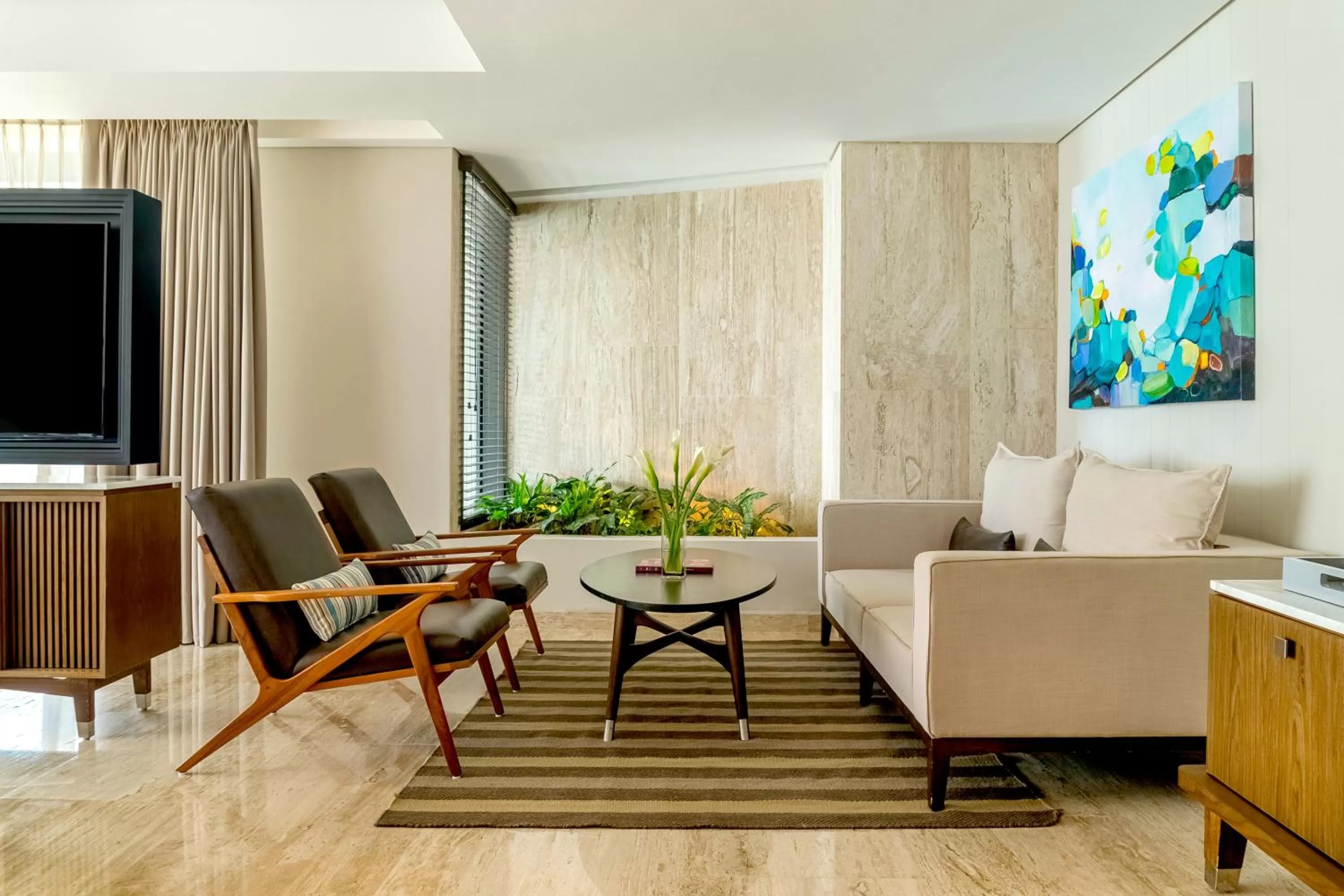 Living room, Seating Area in Thompson Playa del Carmen Beach House, part of Hyatt