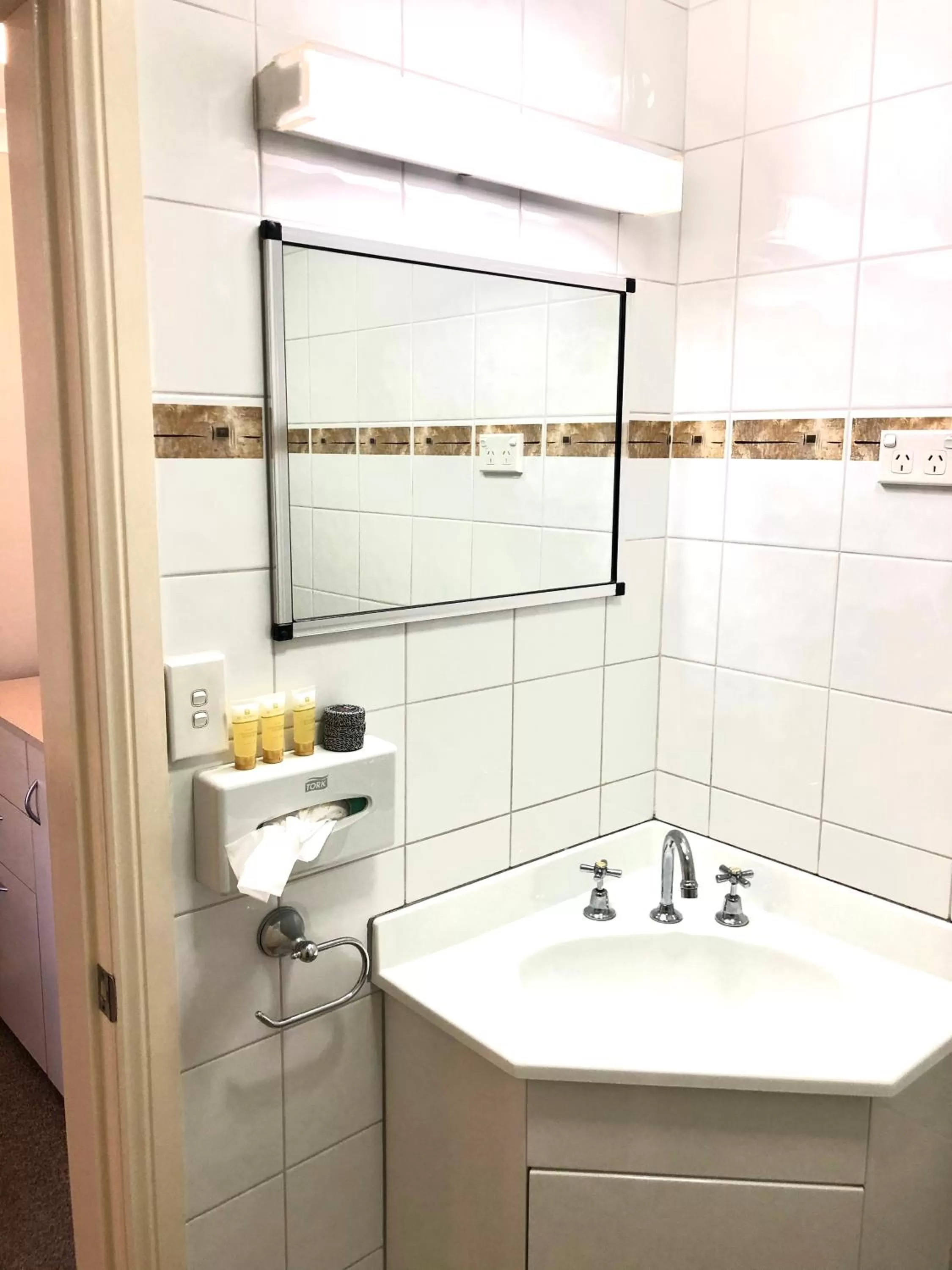 Bathroom in OVERLANDER MOTOR LODGE