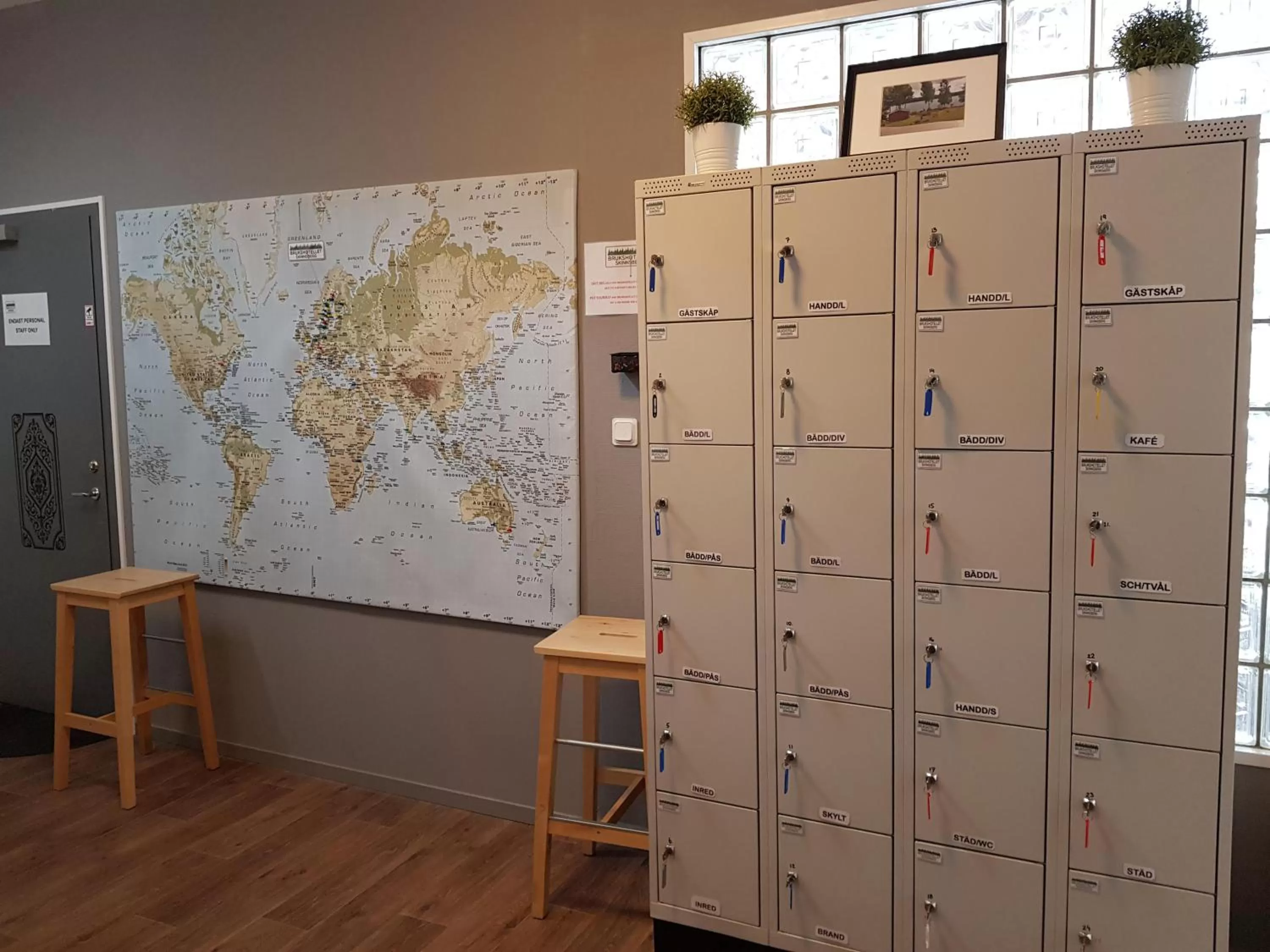 Lobby or reception in Brukshotellet Skinnsberg