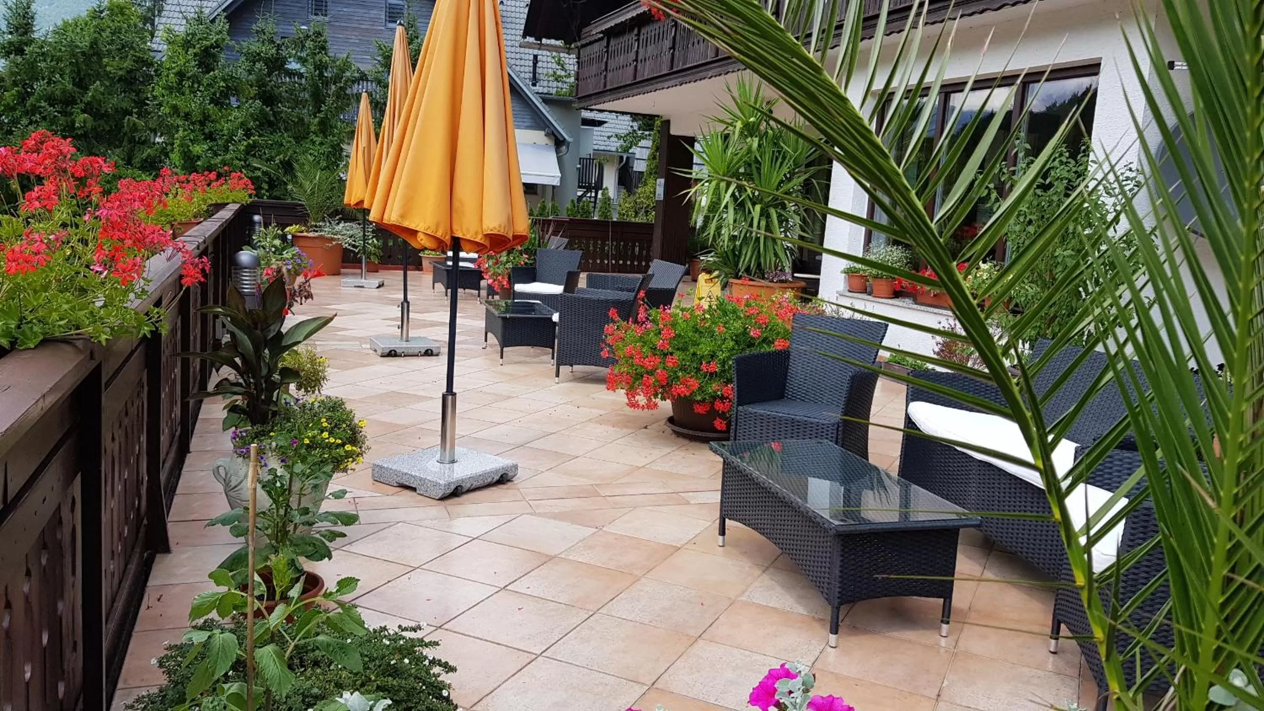 Patio in Hotel Gasperin Bohinj