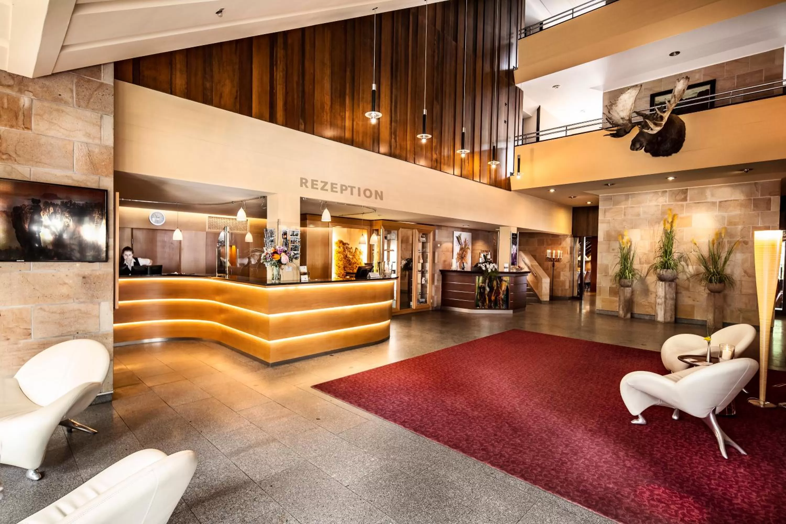 Lobby or reception in Berghotel Bastei