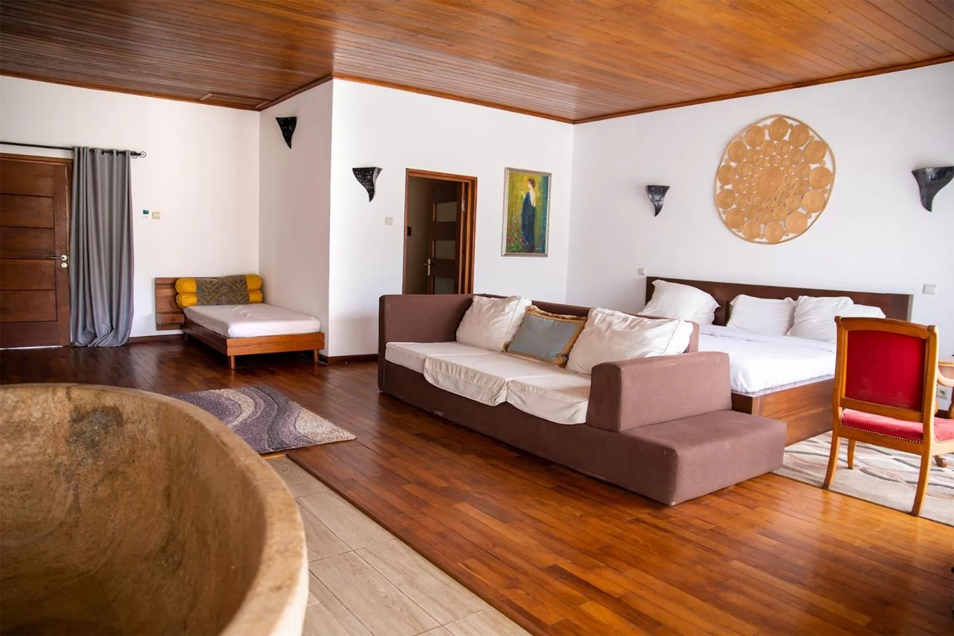 Bed in Ikopa Hôtel Madagascar