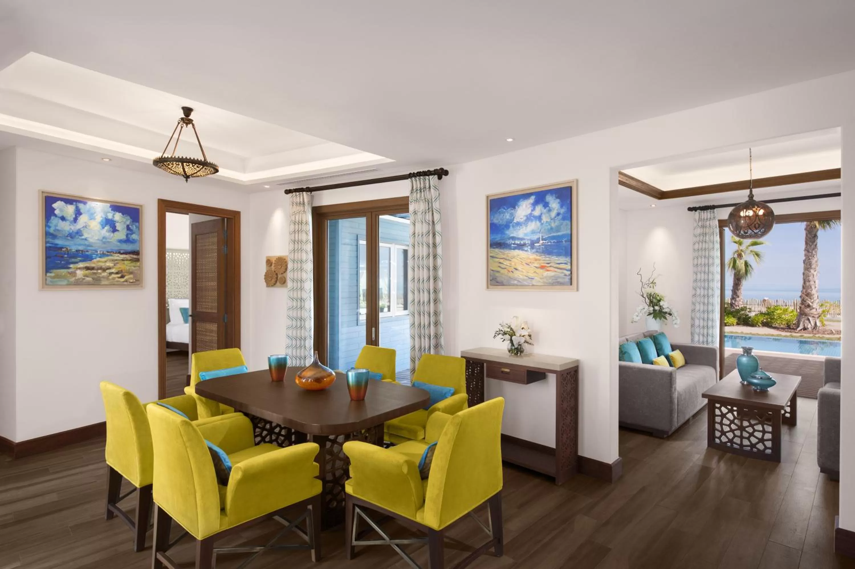 Dining area in Banana Island Resort Doha by Anantara