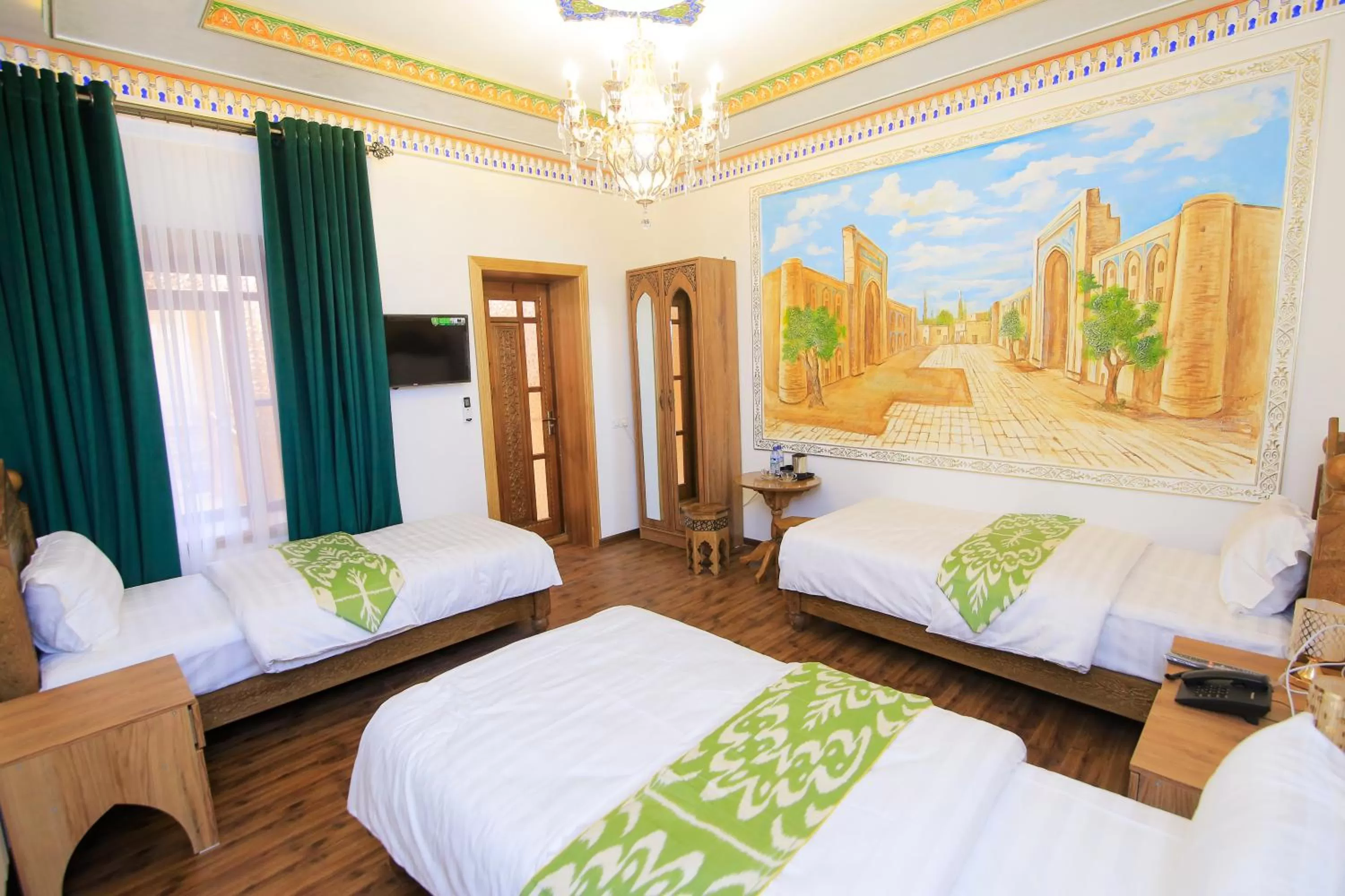 Bed in Xadijam Hotel