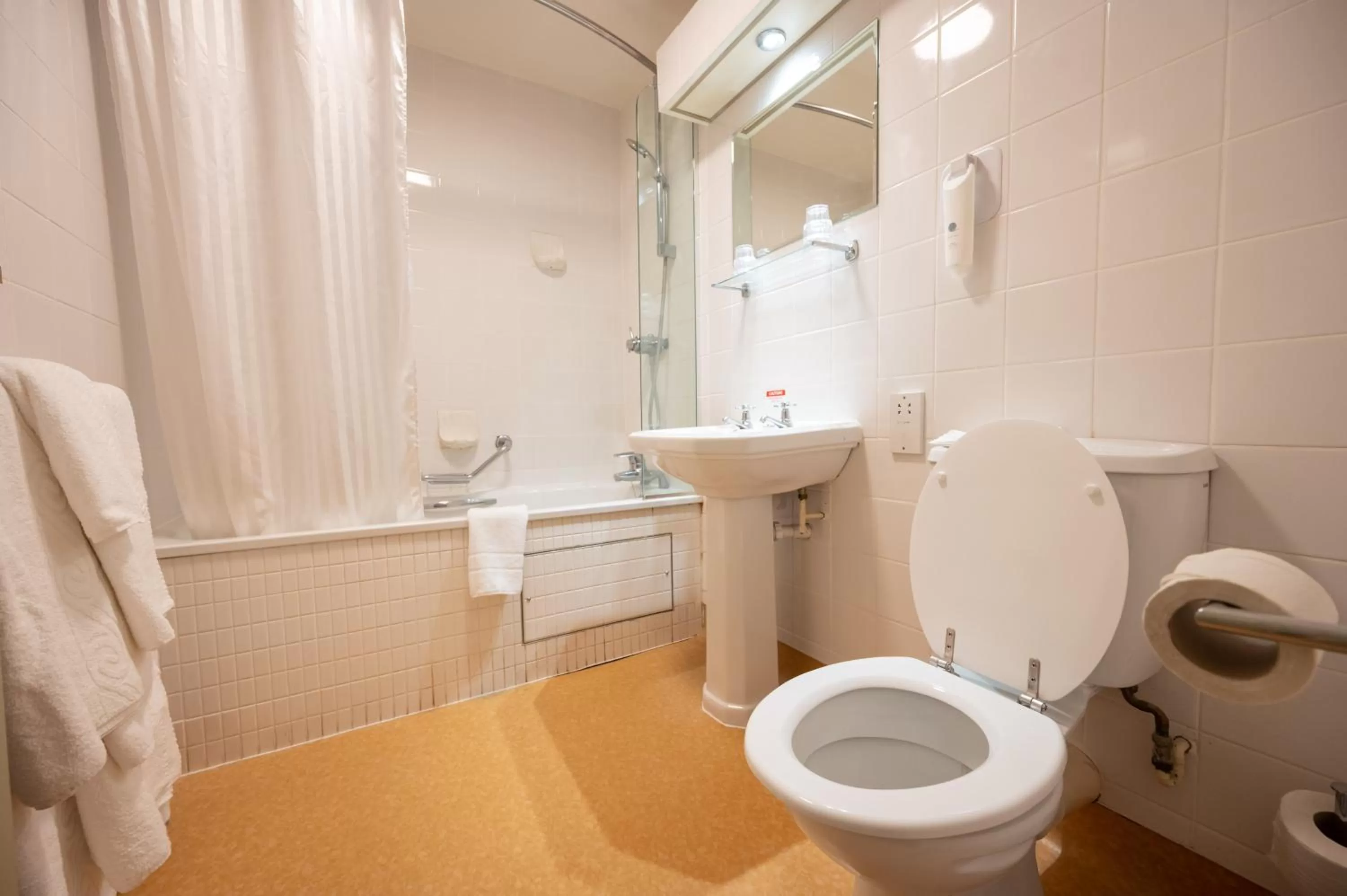 Bathroom in Castle and Ball by Greene King Inns