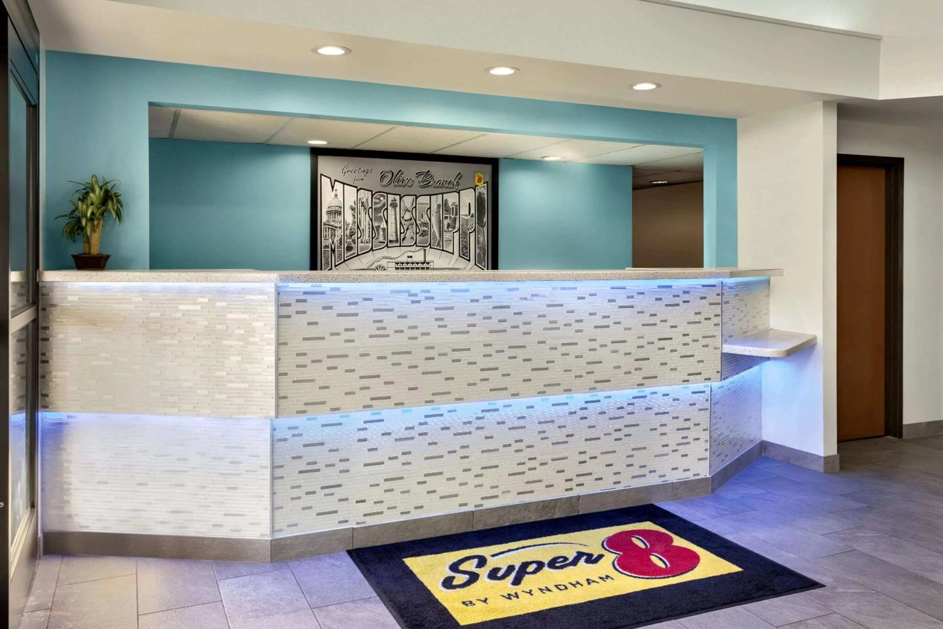 Lobby or reception in Super 8 by Wyndham Olive Branch
