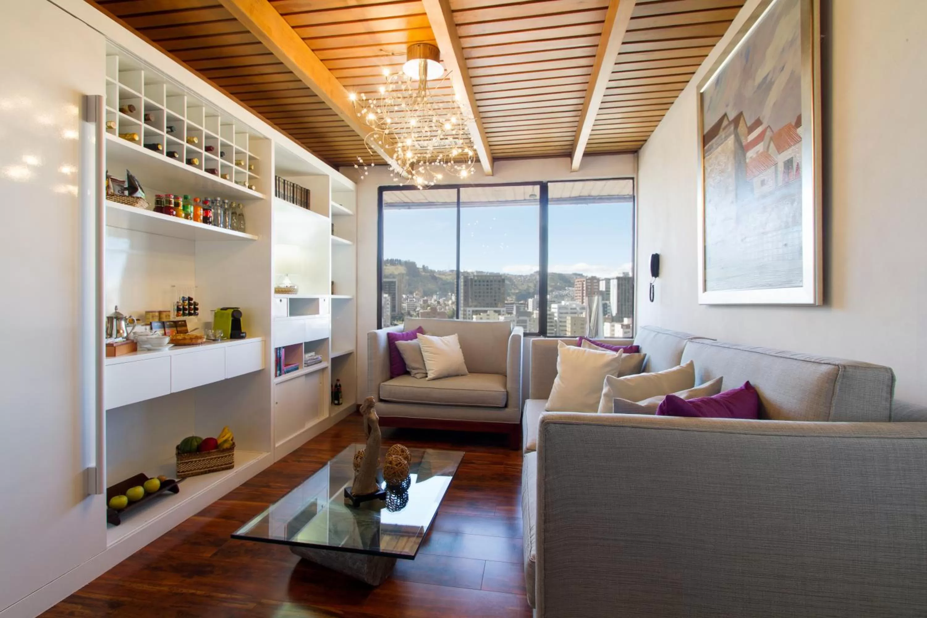 Living room, Seating Area in Penthouse Lodge B&B