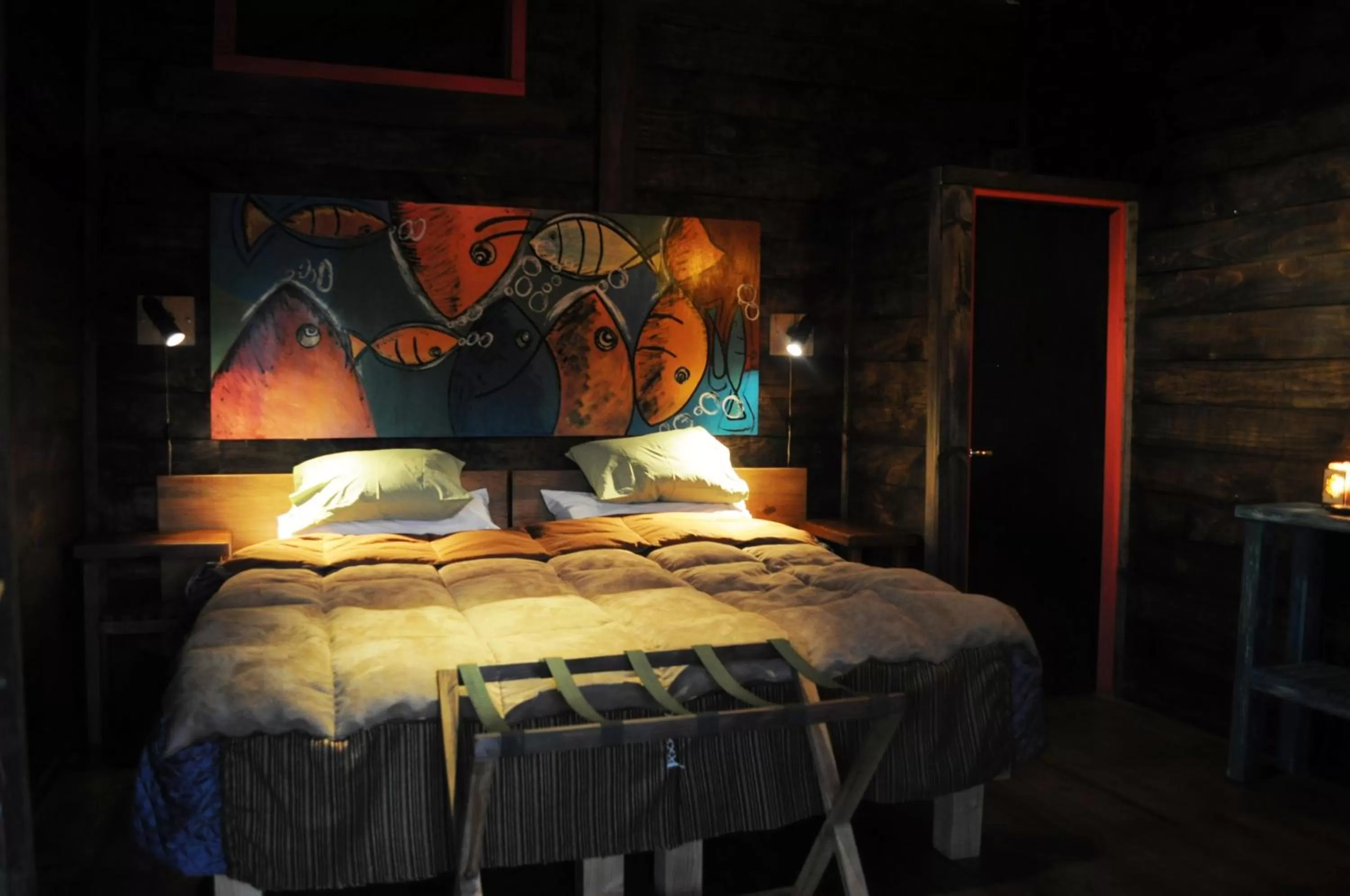 Bed in Las Pitras Lodge