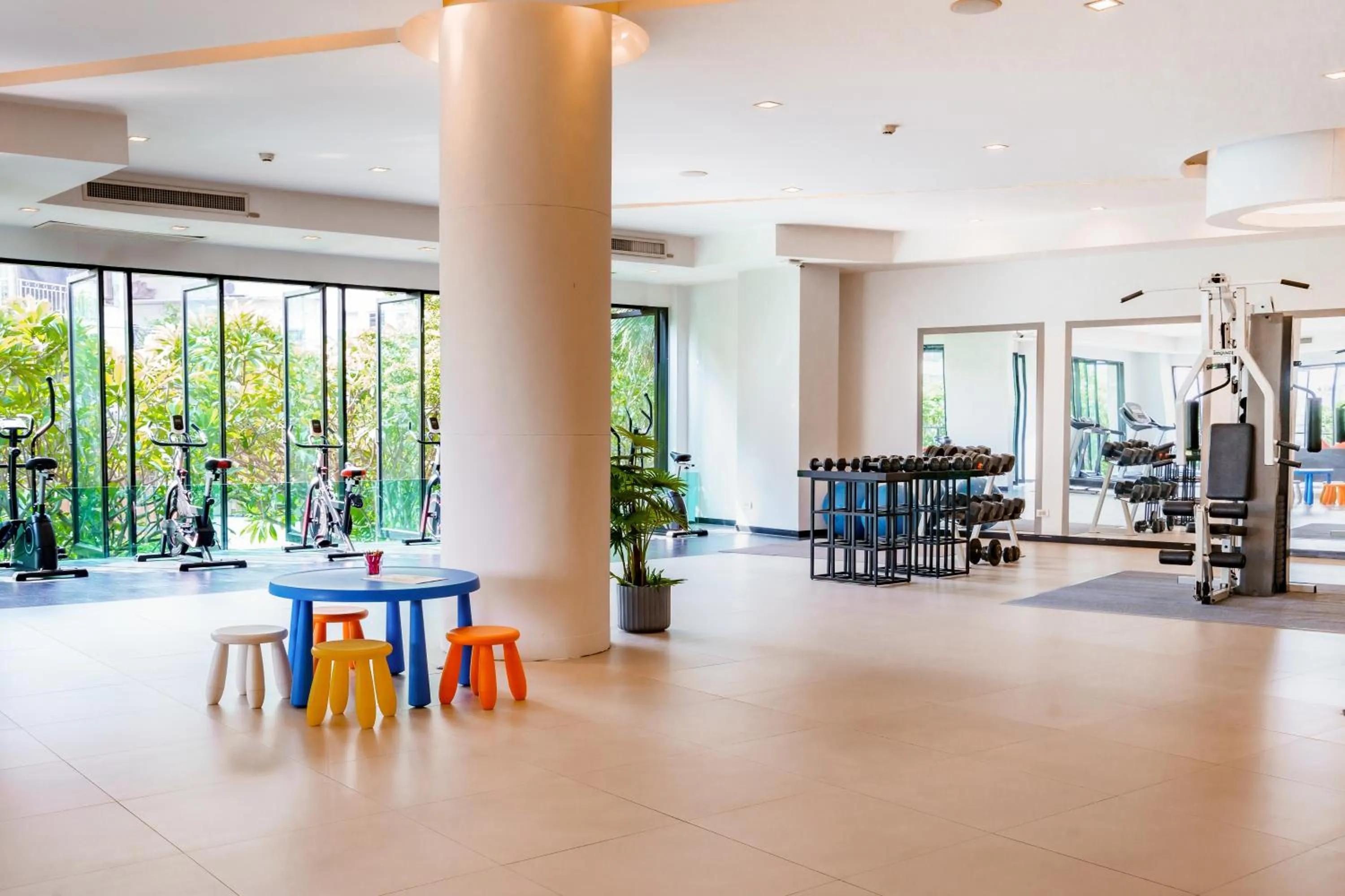 Fitness centre/facilities in Hotel J Residence Pattaya